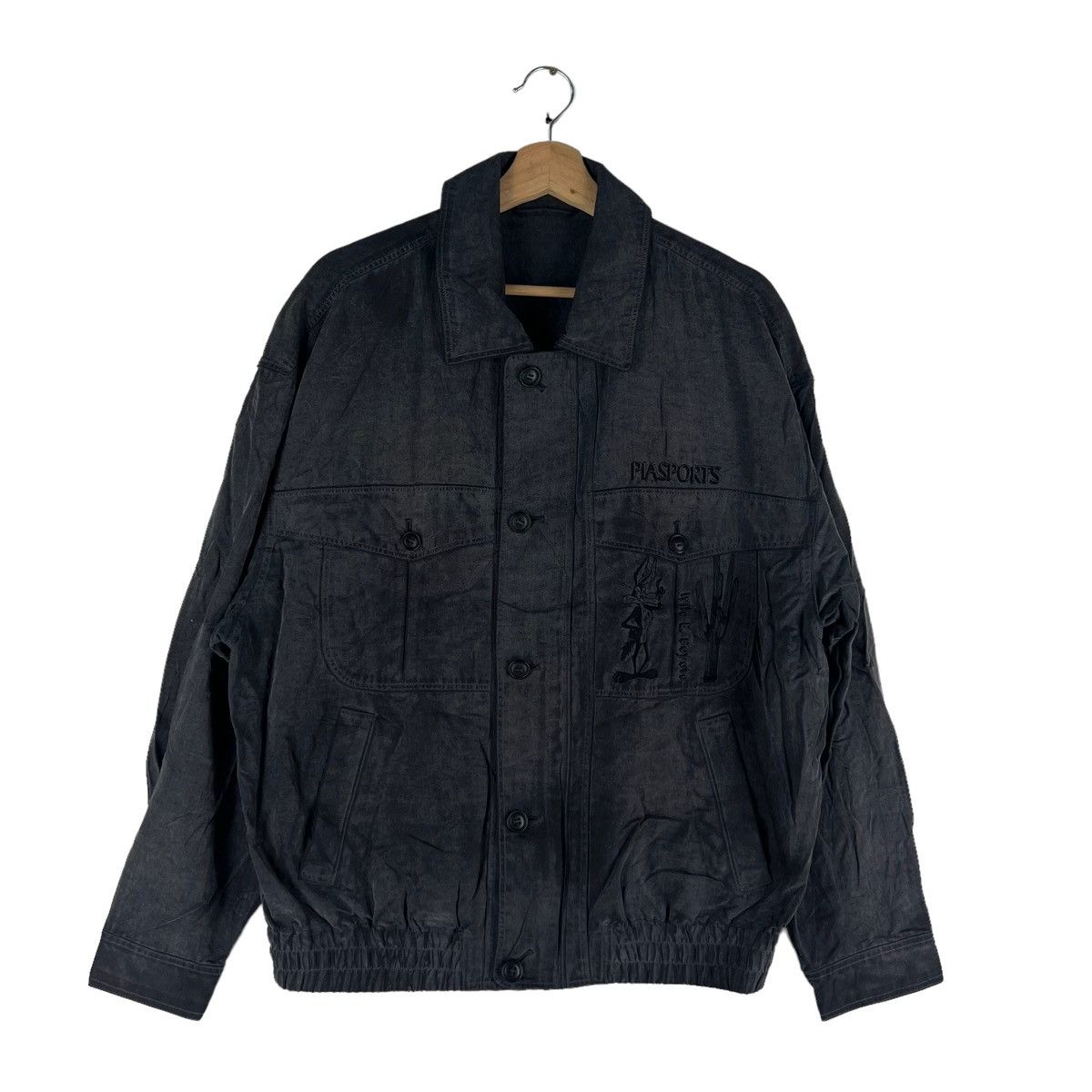 Japanese Brand 🔥Vtg Bomber Jacket Pia Sports Japan Issey Miyake Size US M / EU 48-50 / 2 - 1 Thumbnail