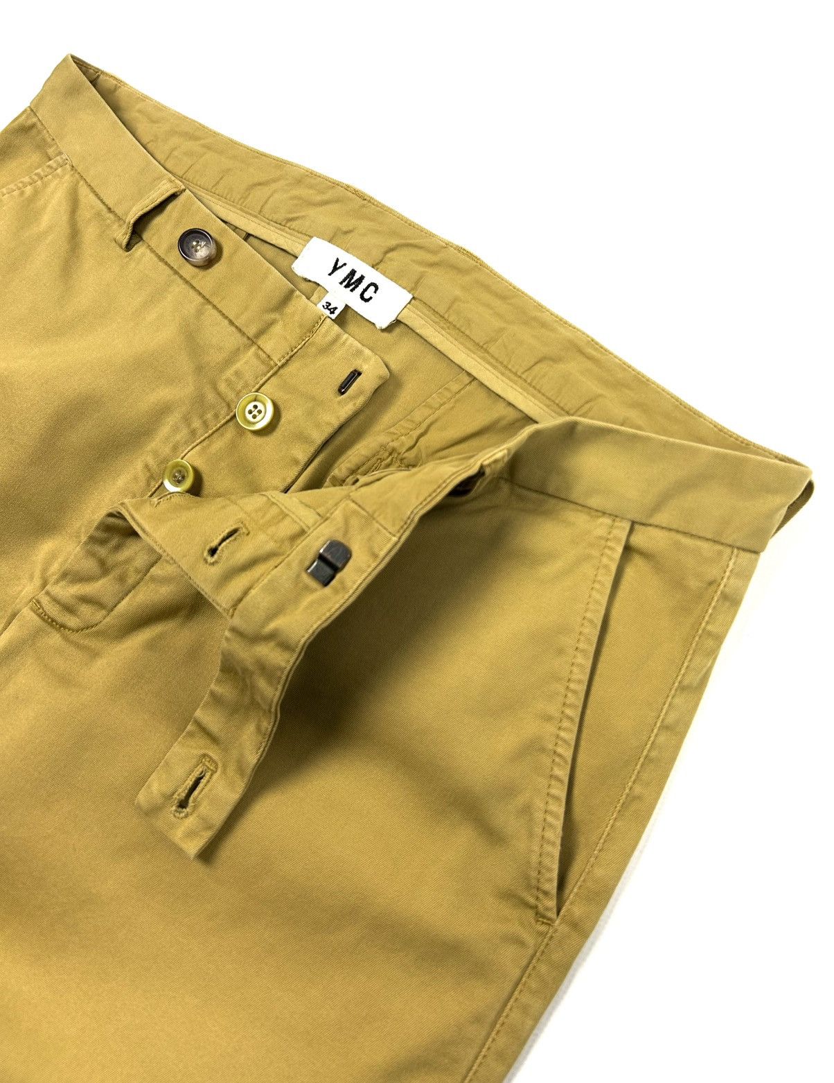 YMC YMC Japanese Slim Tapered Chinos Pants 34 Yellow Vintage Size US 34 / EU 50 - 8 Thumbnail
