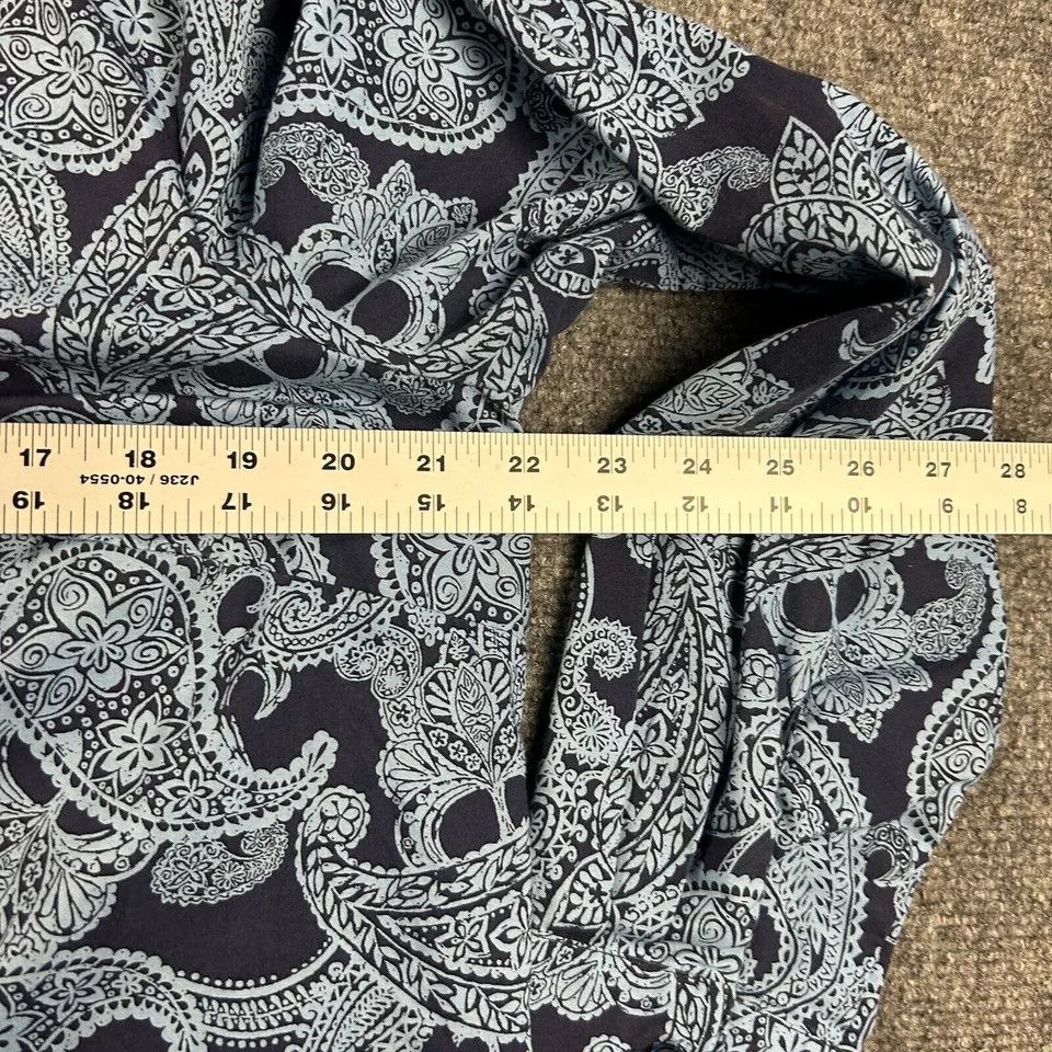 Other Roaman's Top Womens 12W Button Up Paisley Tunic Cotton Plus Size XL / US 12-14 / IT 48-50 - 3 Thumbnail