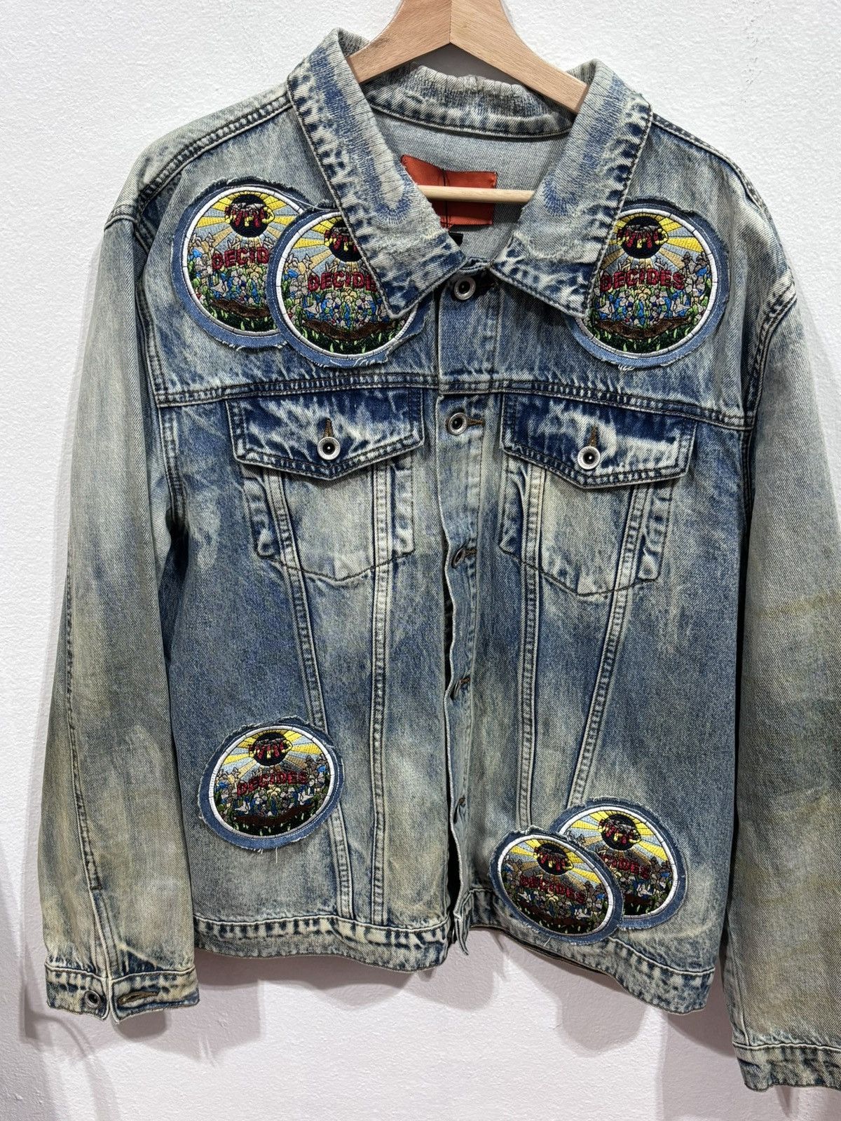 Who Decides War WHO DECIDES WAR ACID SPHERE DENIM JACKET Size US L / EU 52-54 / 3 - 2 Thumbnail