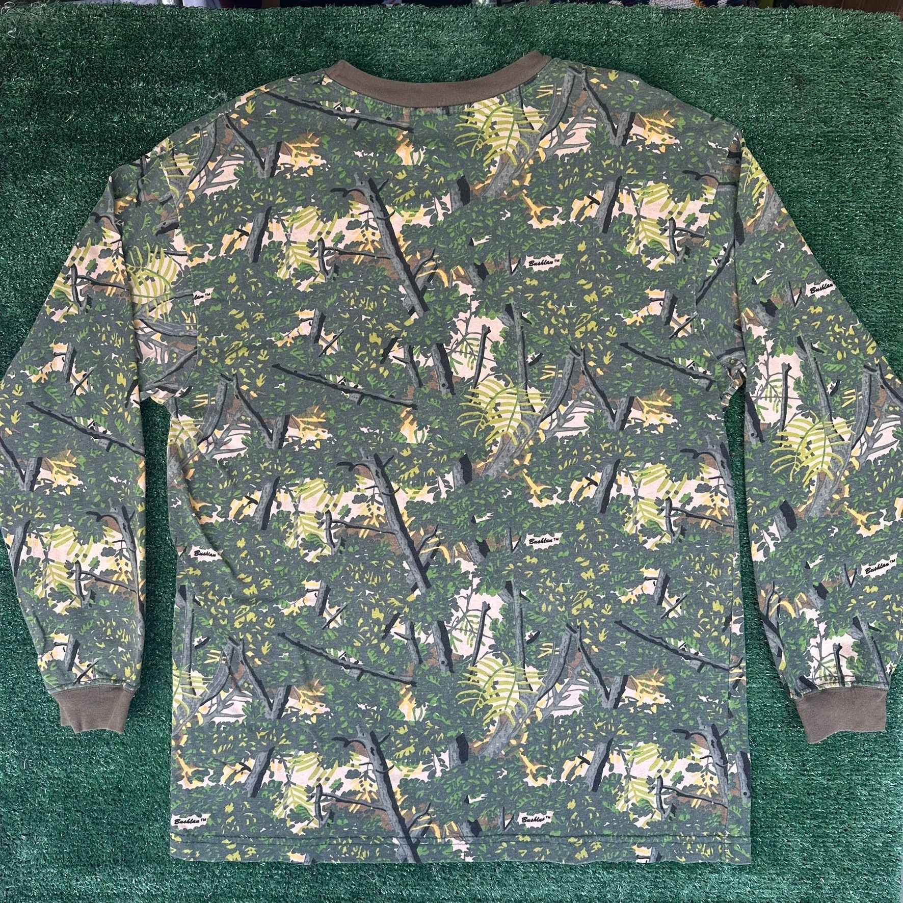 Realtree Vintage 80s Realtree Bushlan Camo T-Shirt Long Sleeve Grunge Size US XL / EU 56 / 4 - 5 Thumbnail