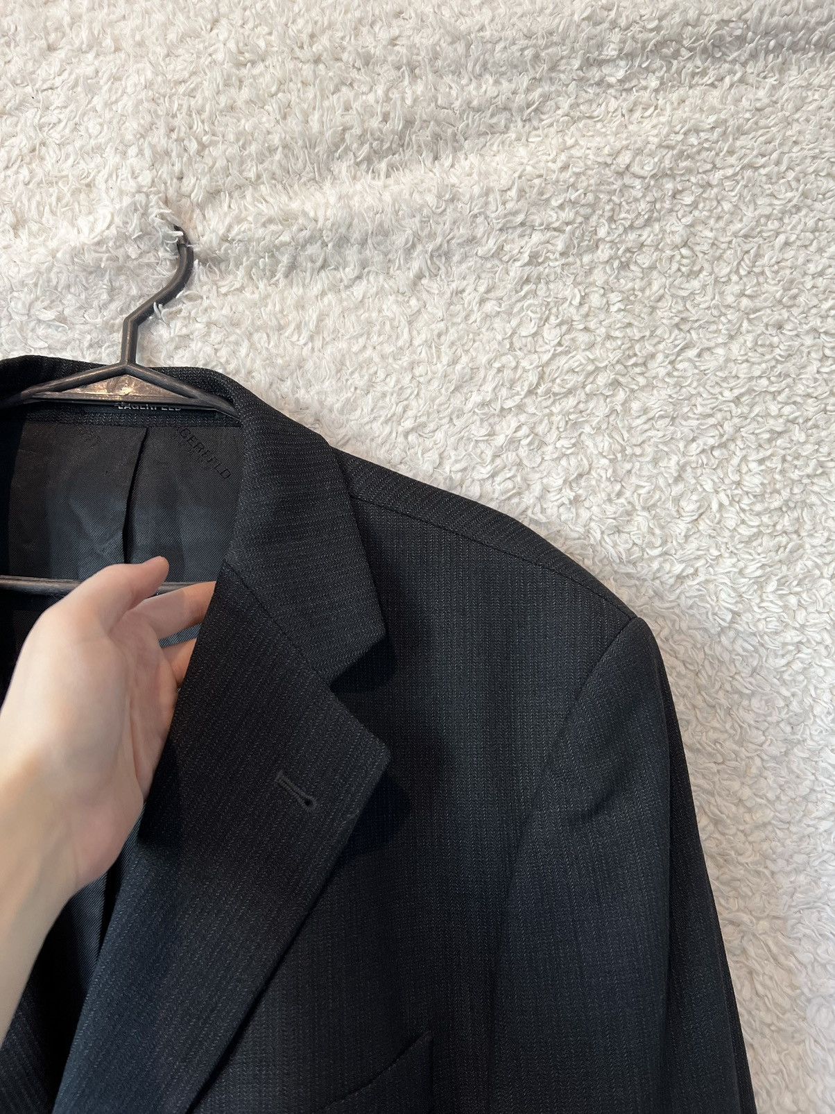 Karl Lagerfeld Wool Blazer Lagerfeld Elegant Size US L / EU 52-54 / 3 - 4 Thumbnail