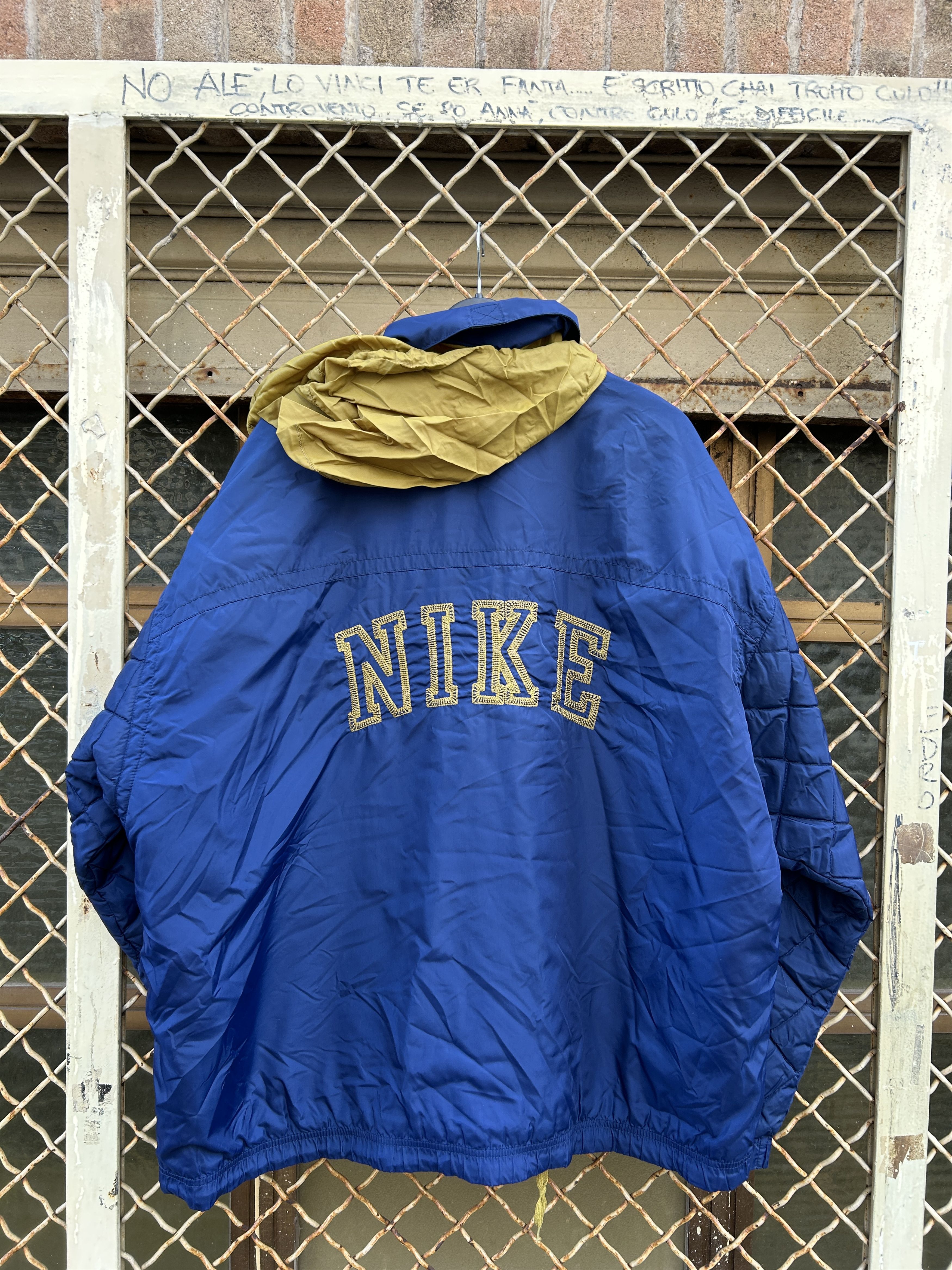 Nike Nike Vintage big logo quilted jacket oversize 80s 90s Size US L / EU 52-54 / 3 - 6 Thumbnail
