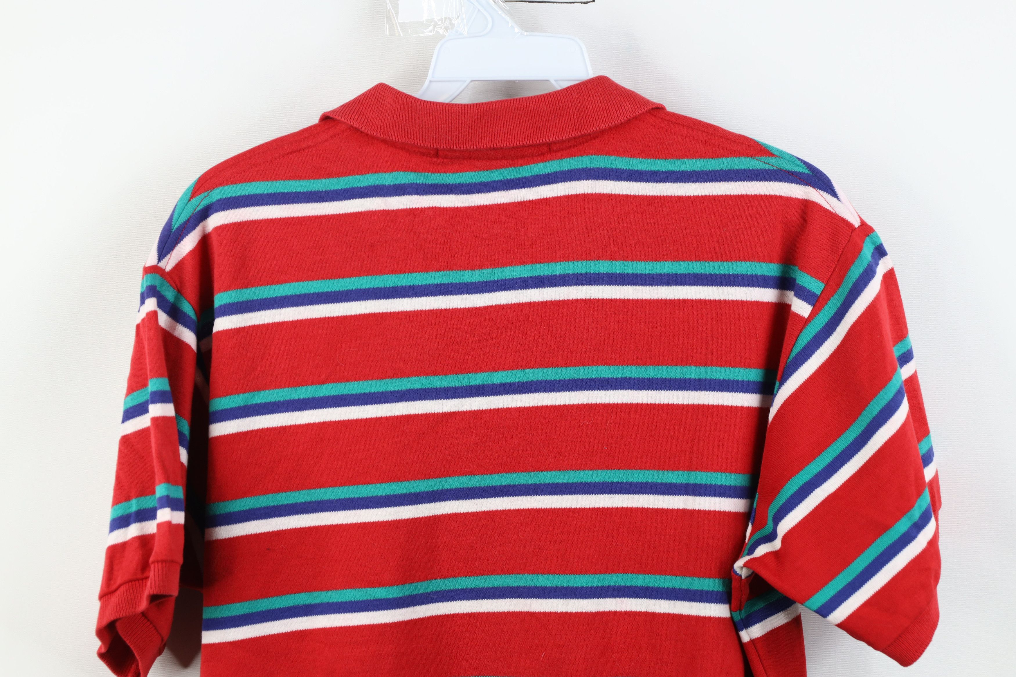 Polo Ralph Lauren Vintage 90s Ralph Lauren Striped Soft Cotton Knit Polo USA Size US M / EU 48-50 / 2 - 15 Thumbnail