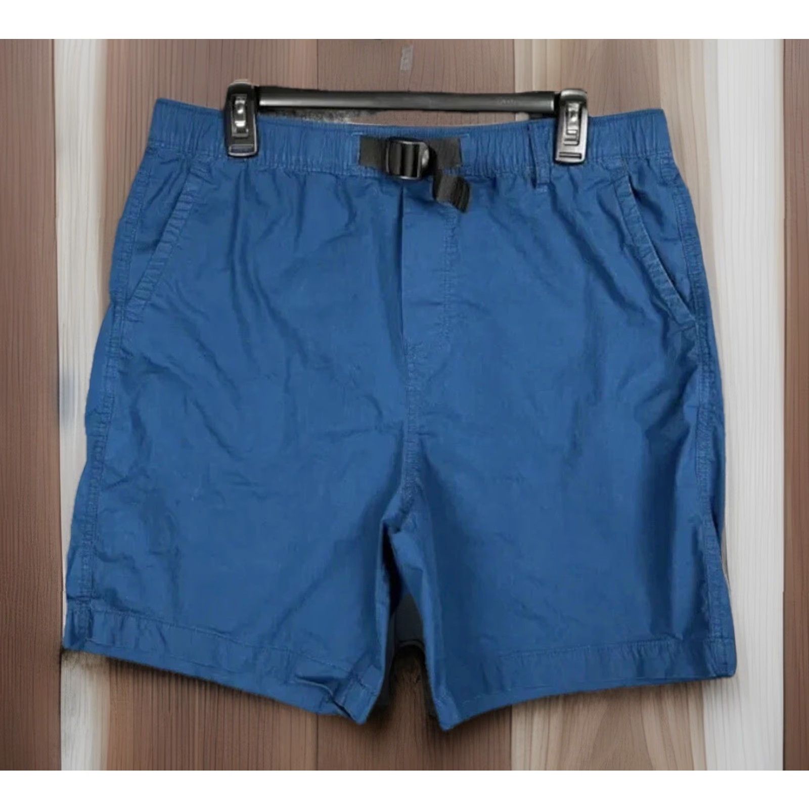 Vintage Mens Aero Bermuda Chino Cotton Buckle Blue Outdoor Hiking Shorts Size Large Size US 35 - 2 Thumbnail
