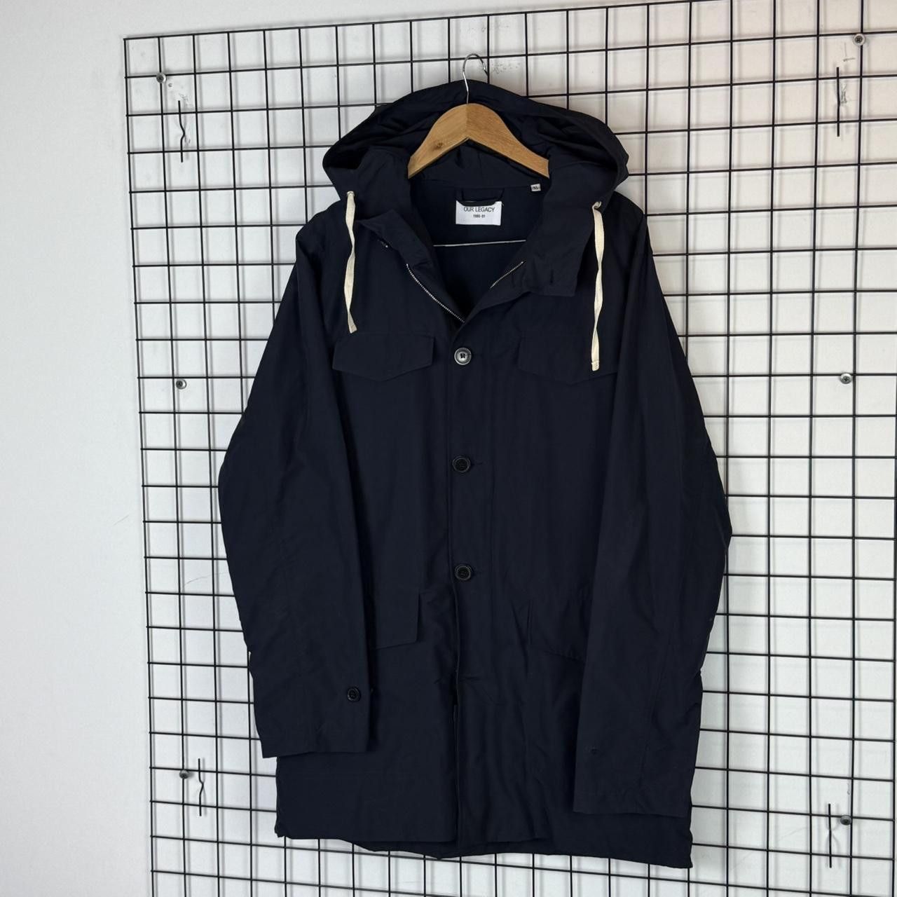 Our Legacy Our Legacy Corduroy Coat Navy Hooded Size US L / EU 52-54 / 3 - 3 Thumbnail