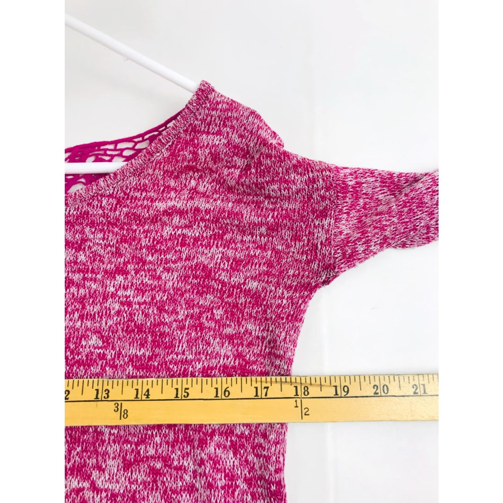 Vintage Aeropostale Sweater Womens Medium Fuchsia Pink Boat Neck Pullover Size M / US 6-8 / IT 42-44 - 4 Thumbnail