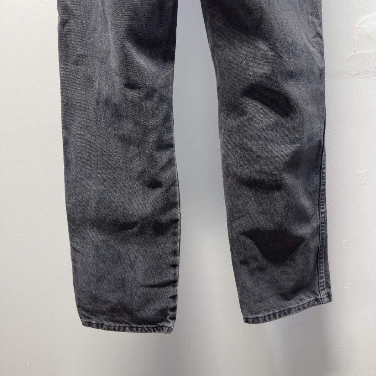 Vintage Thrashed Faded Distressed Black Jeans ERD Grunge Chrome Size US 28 / EU 44 - 8 Thumbnail