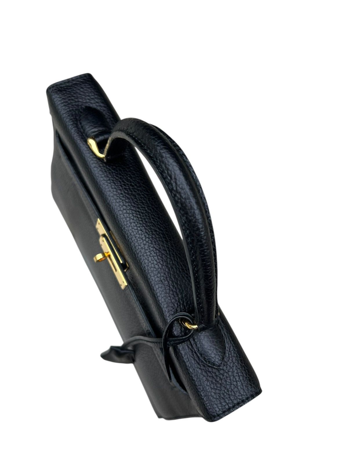 Leather Royal Grace Paris Black Leather Kelly Bag Size ONE SIZE - 11 Thumbnail