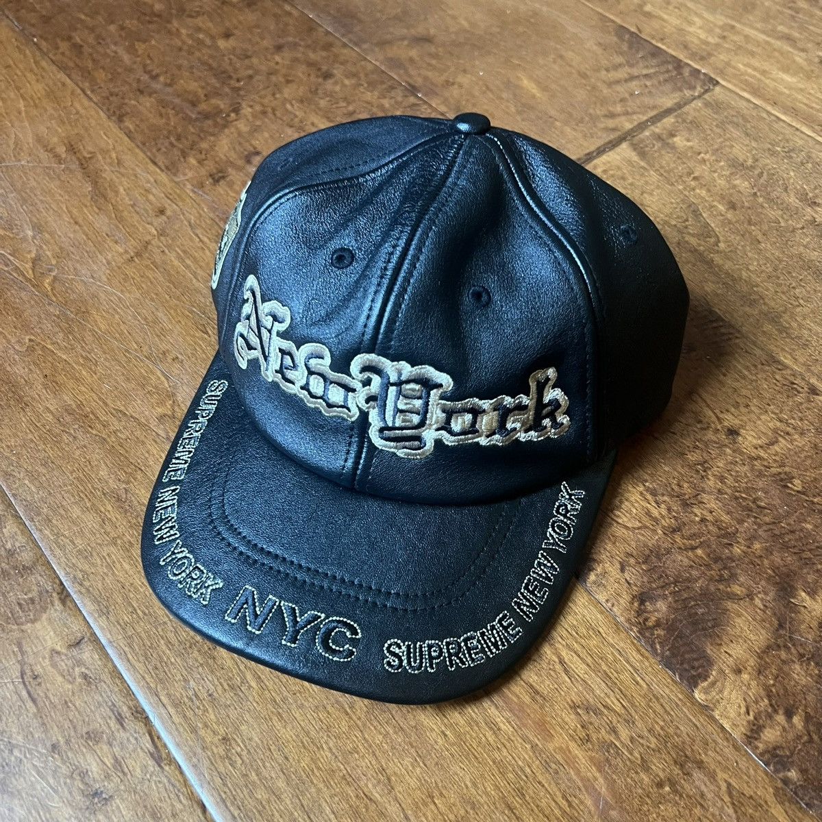 Supreme Supreme New York FW24 Leather Hat Patch Size ONE SIZE - 1 Thumbnail