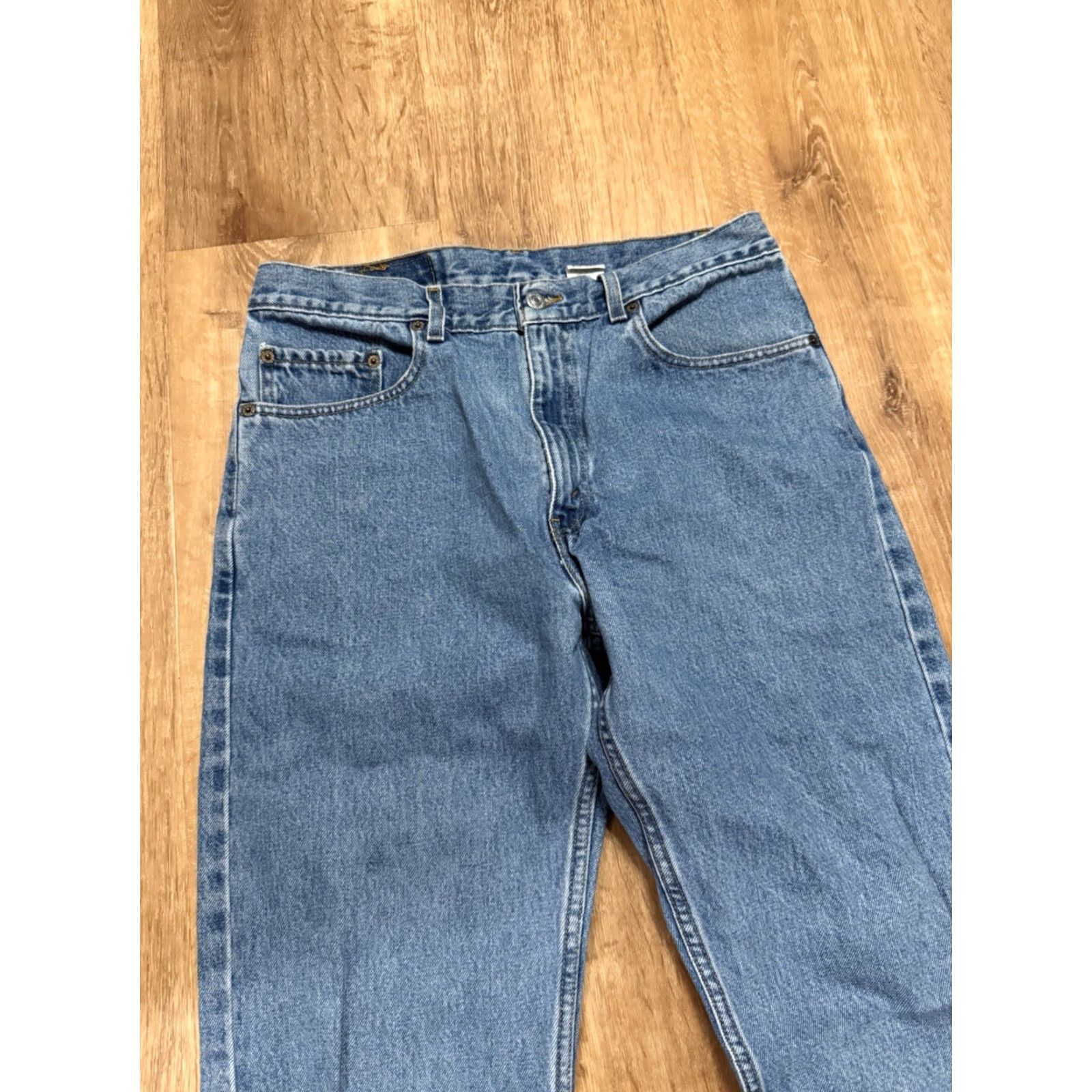 Levi's VINTAGE Levi’s 505 Jeans Men 30x31 34x32 Blue Light Wash Straight Regular VTG 5-Pocket Denim USA 90s Grunge Hip Hop USA Mens Size US 30 / EU 46 - 7 Thumbnail