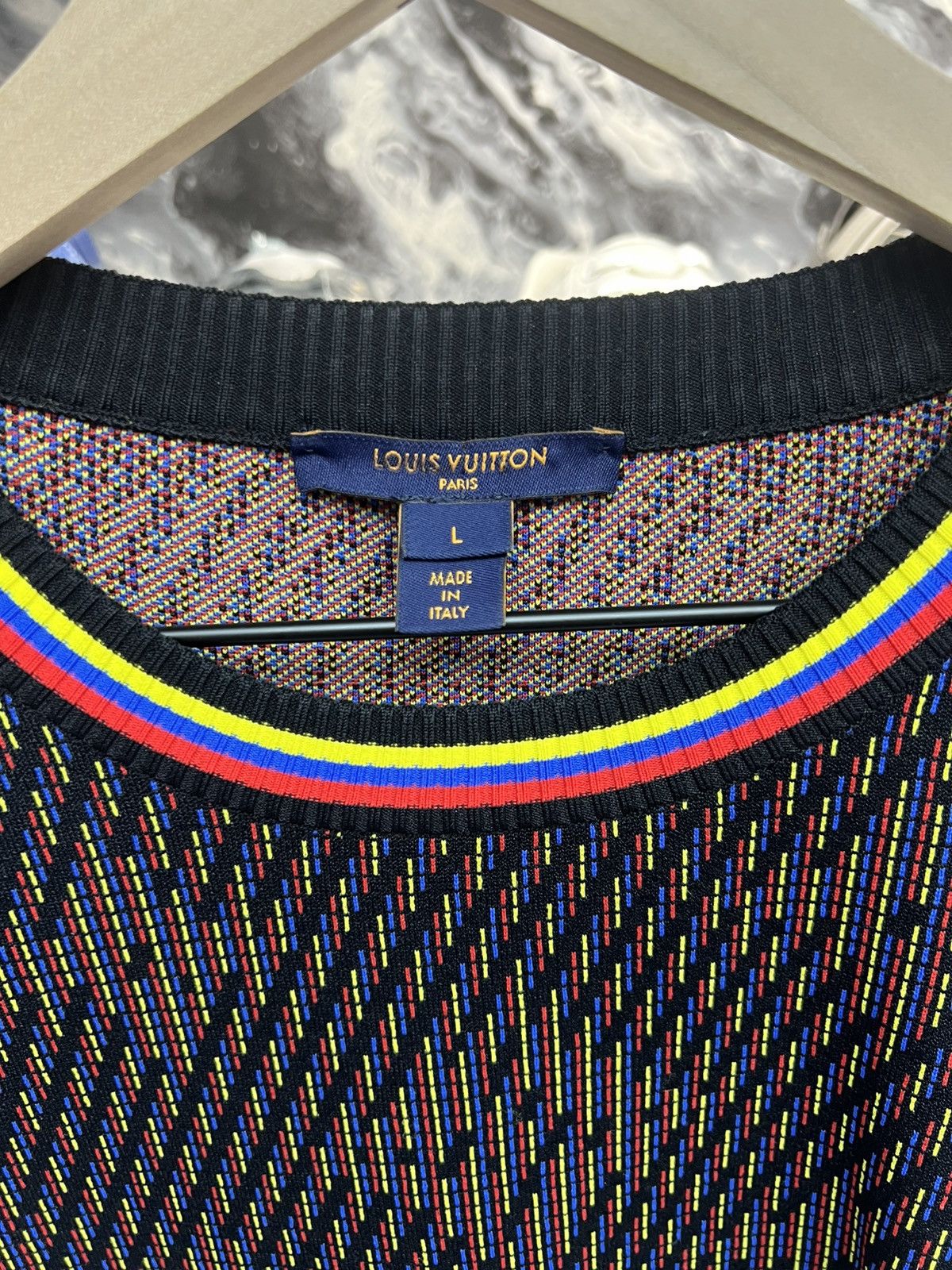 Louis Vuitton Louis Vuitton Monogram Pixel Knit Top Size US M / EU 48-50 / 2 - 6 Thumbnail