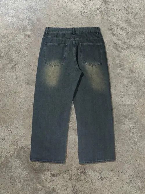 Jean × Vintage Washed Y2k Denim Jeans Loose fit Baggy Size US 30 / EU 46 - 4 Thumbnail