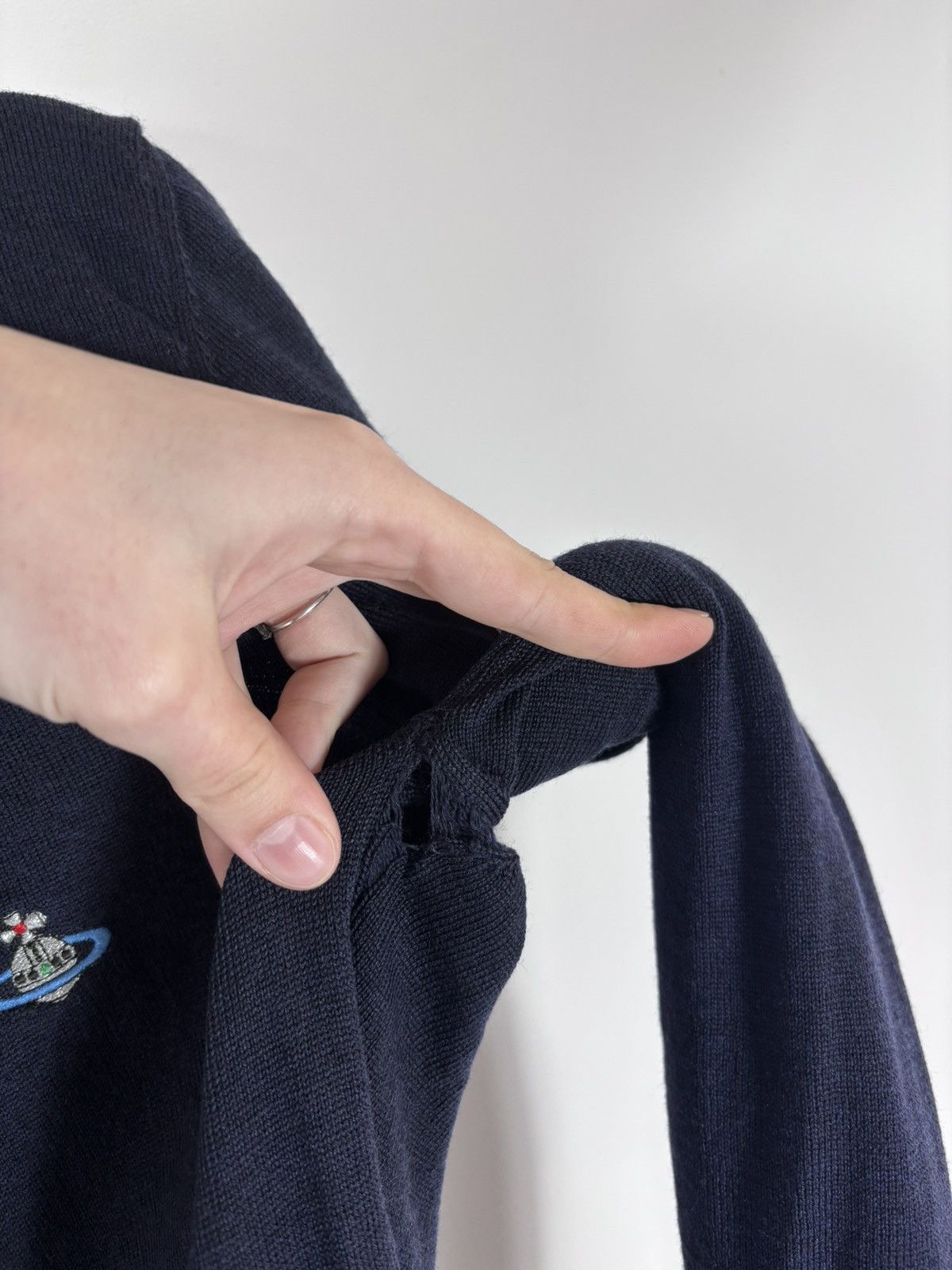 Vivienne Westwood Vivienne Westwood Men’s Navy Blue Wool Sweater Jumper Size US L / EU 52-54 / 3 - 24 Thumbnail