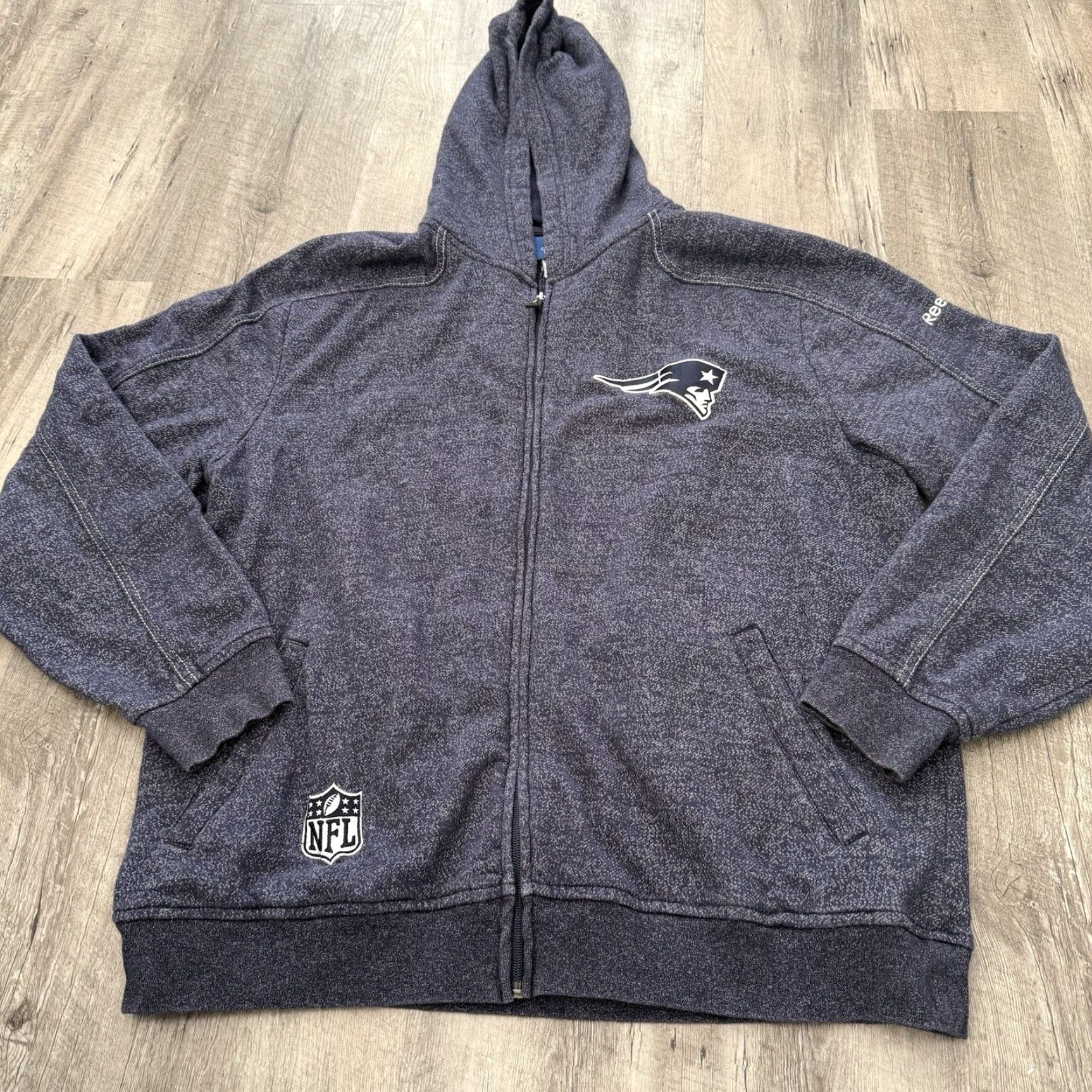 Reebok Reebok OnField Patriots Hoodie Men XL Navy Full Zip NFL Licensed Logo Shirt Size US XL / EU 56 / 4 - 6 Thumbnail