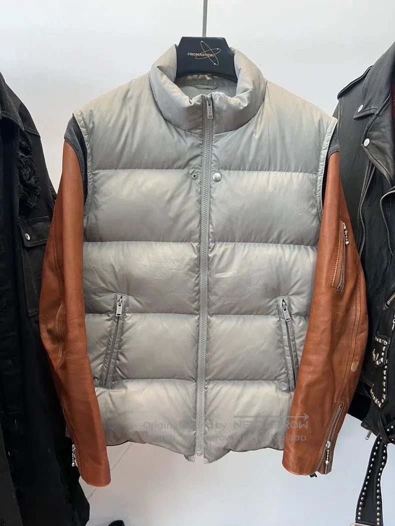 Undercover Undercover Takahashi leather shield with spliced sleeves do Size US L / EU 52-54 / 3 - 1 Thumbnail