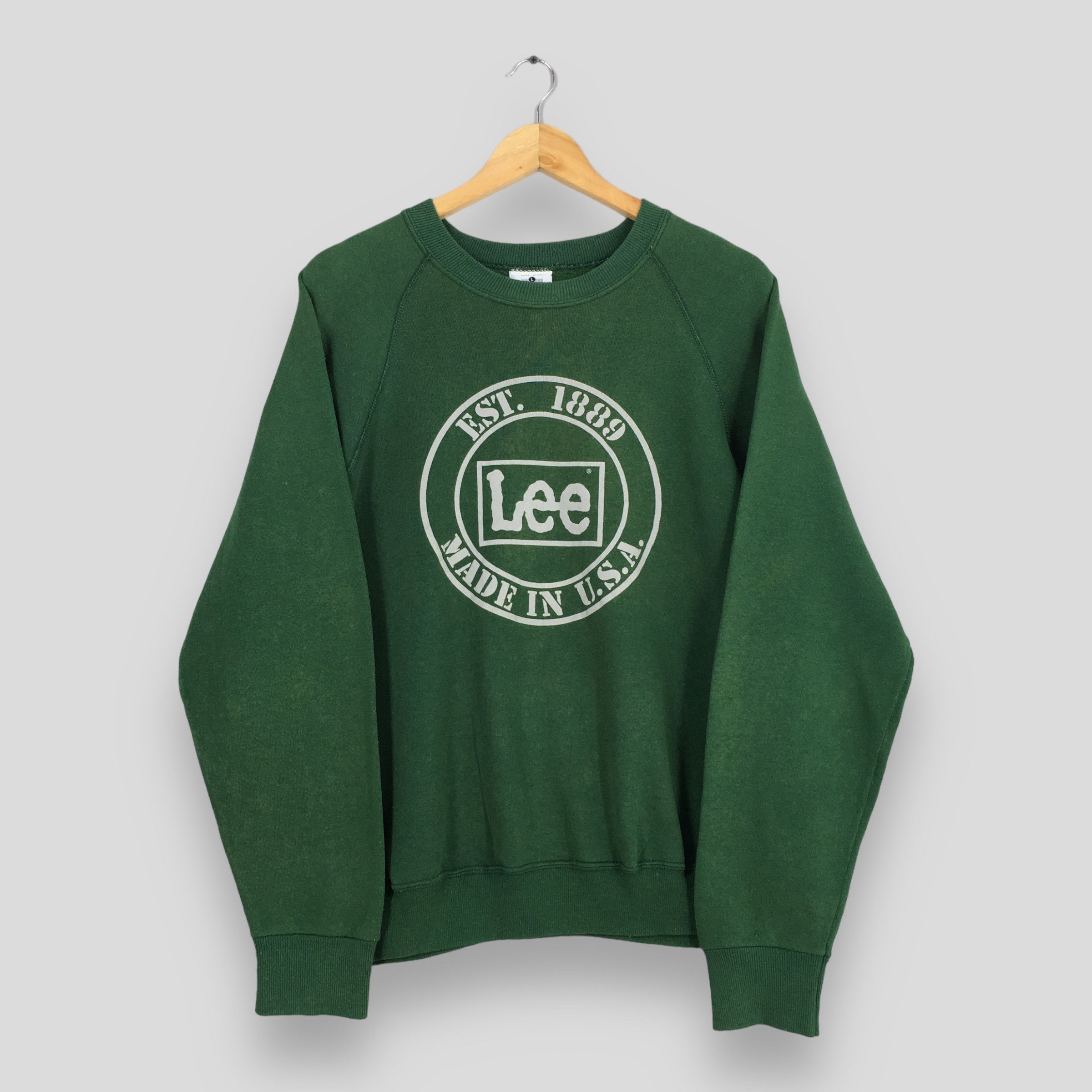 Lee Vintage Lee Jeans Spell Out Printed Sweatshirt Large 1990's Size US L / EU 52-54 / 3 - 1 Thumbnail