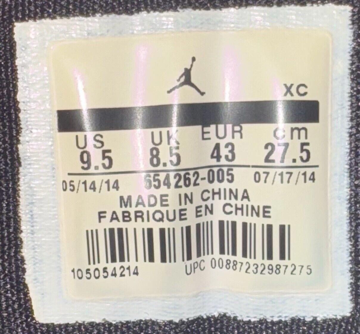 Jordan Brand Nike Air Jordan 1 Flight 9.5 'Black' - 654262-005 - Size 9.5 Size US 9.5 / EU 42-43 - 9 Thumbnail