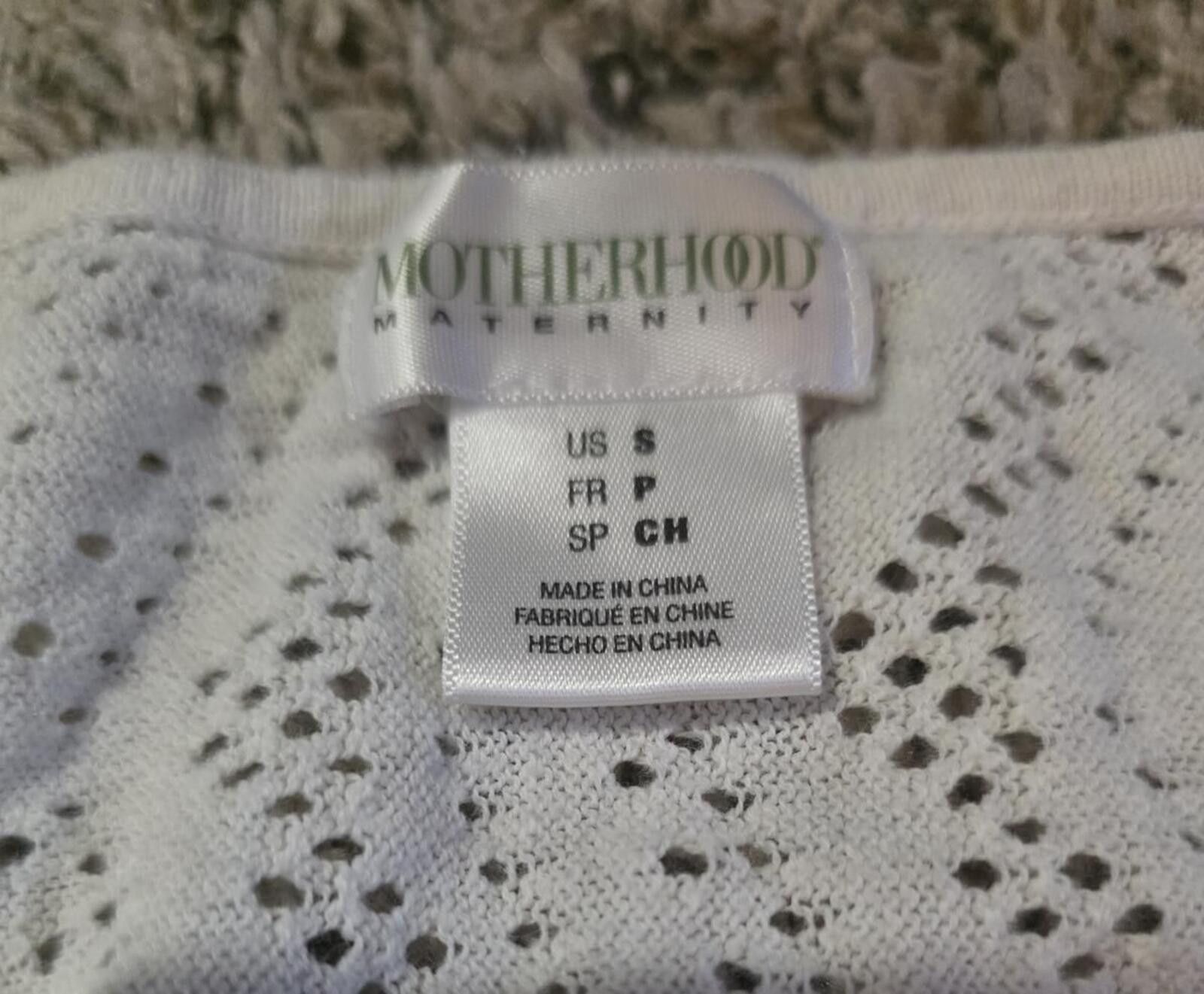 Other Motherhood Maternity White Knit 3 Quarter Sleeve Top Small Size S / US 4 / IT 40 - 6 Thumbnail