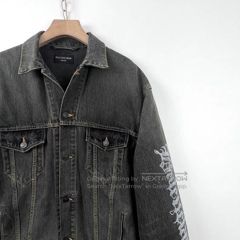 Balenciaga Balenciaga Denim Jacket Size US XS / EU 42 / 0 - 7 Thumbnail