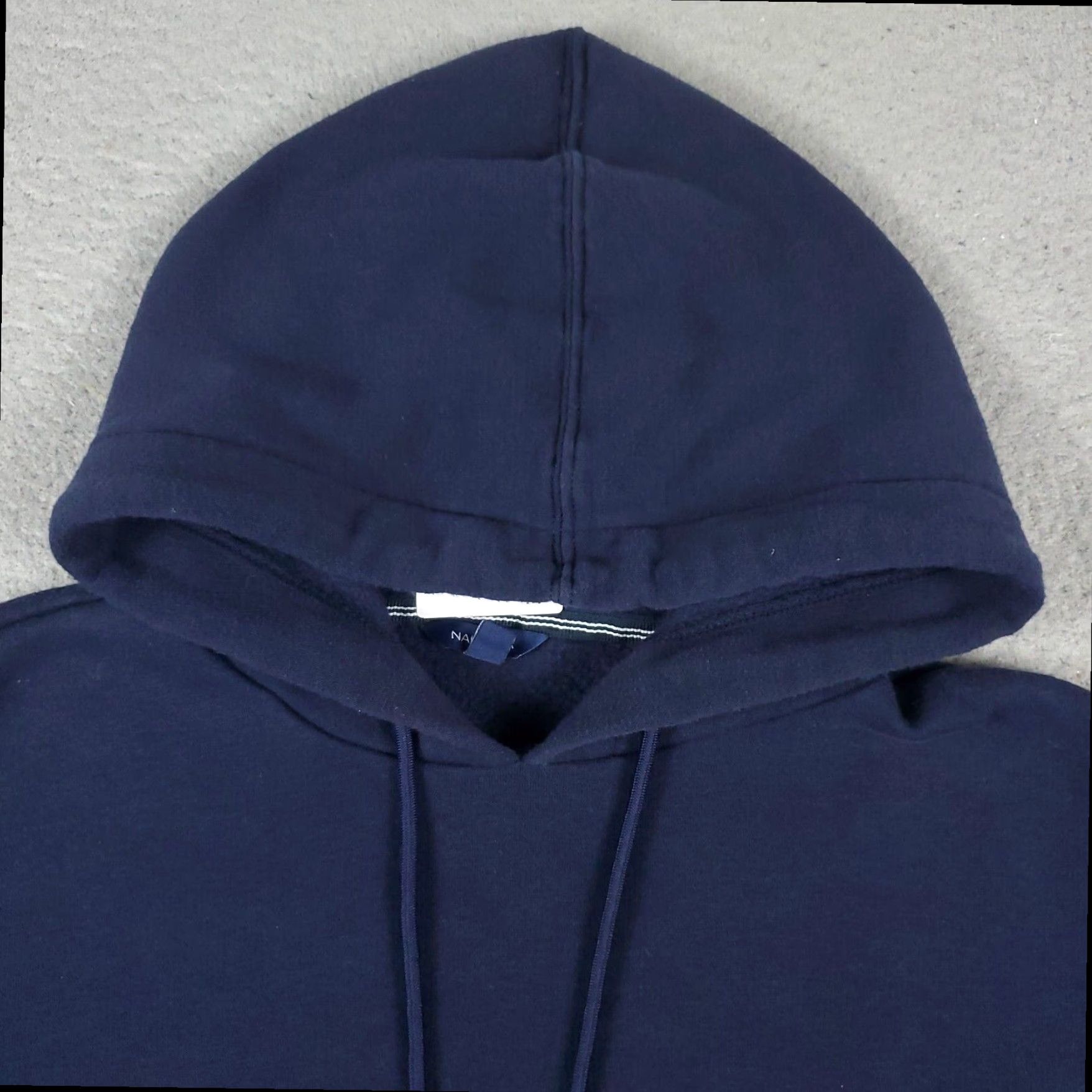 Nautica Nautica Blue Pullover Hoodie Sweatshirt Womens Small Fleece Cotton Blend Size S / US 4 / IT 40 - 2 Thumbnail