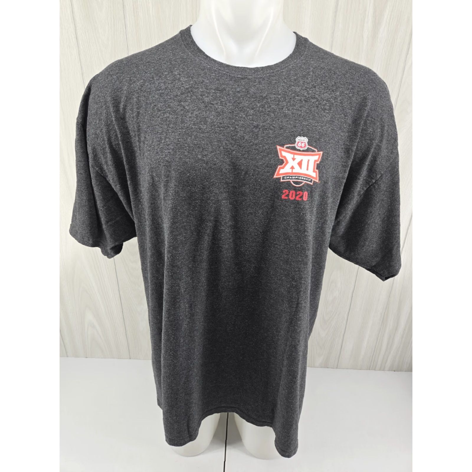 Champion VINTAGE 2020 Big 12 Men’s Championship T Shirt Gray 2XL Champion Men Short Sleeve Cotton Shirt Mens” Size US XXL / EU 58 / 5 - 3 Thumbnail