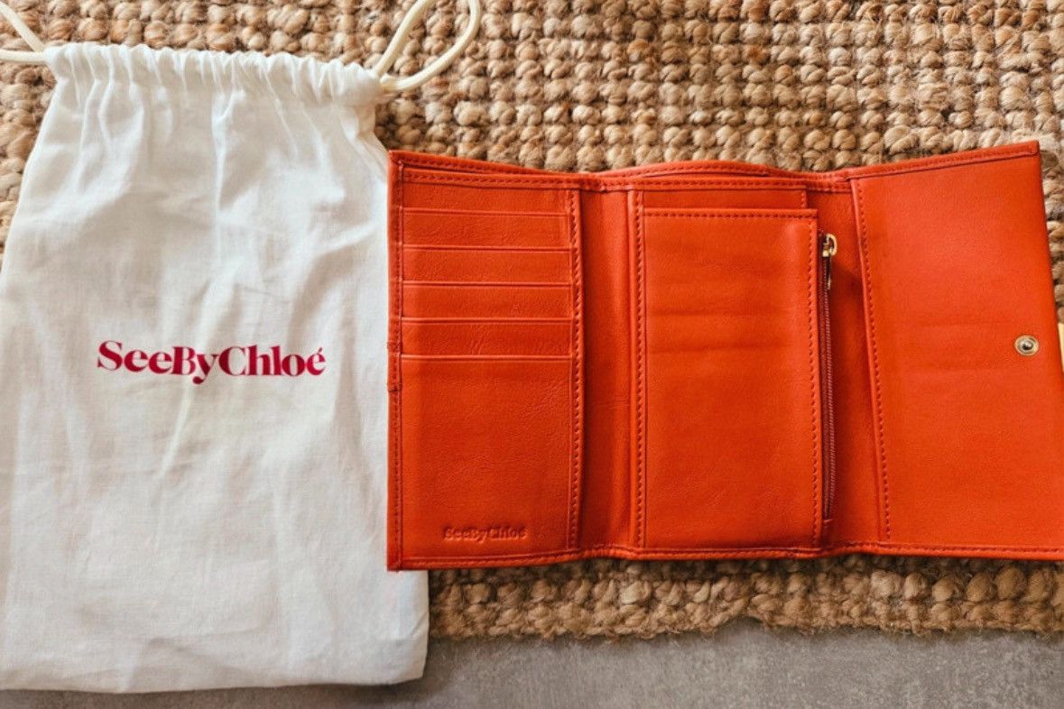 See by Chloe See by Chloé Wallet – Long Orange Leather – Great Cond. Size ONE SIZE - 3 Thumbnail