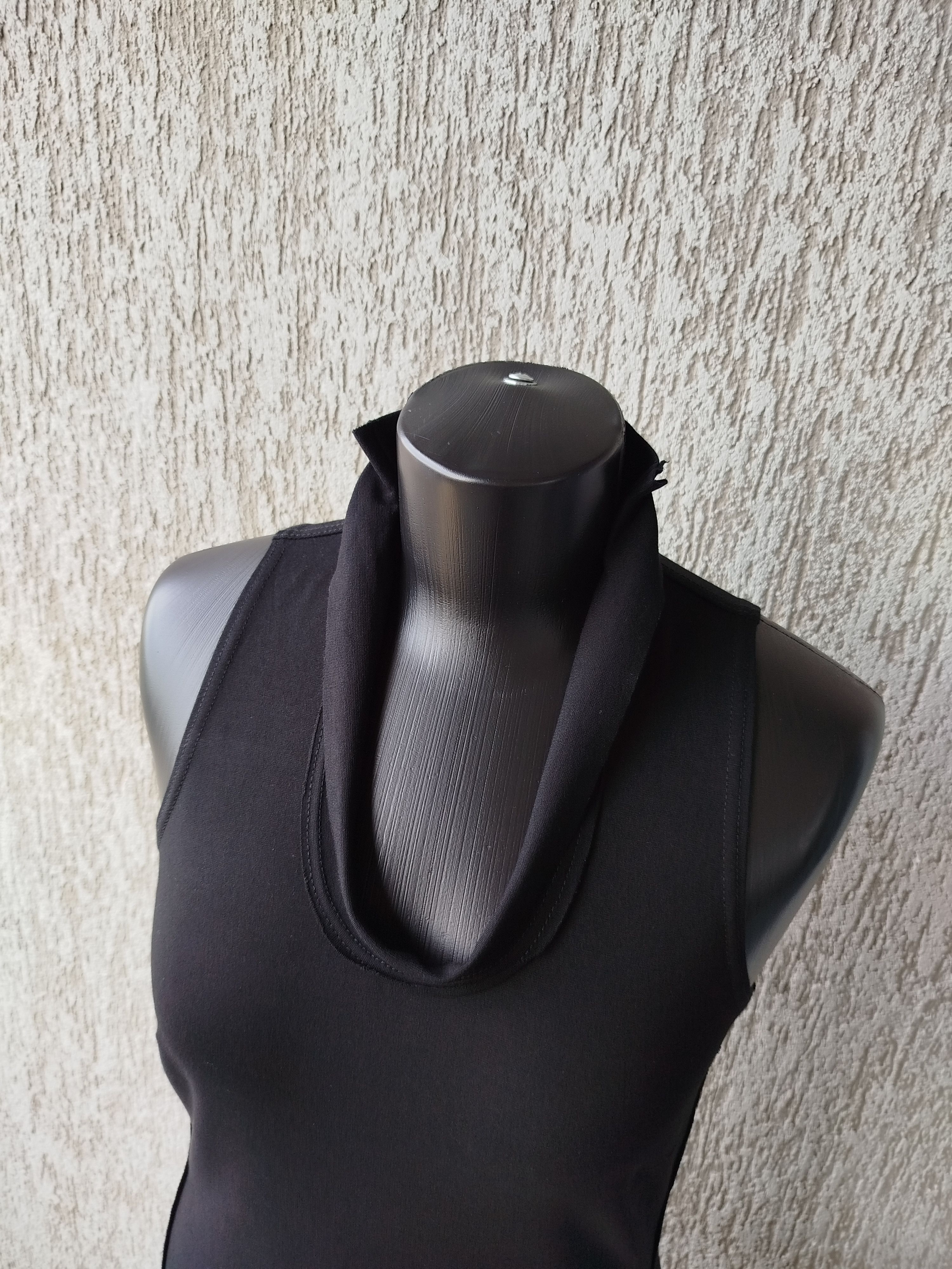 Sarah Pacini Pencil Dress Midi Sleeveless Jersey Bodycon High Neck Size S Size S / US 4 / IT 40 - 4 Thumbnail