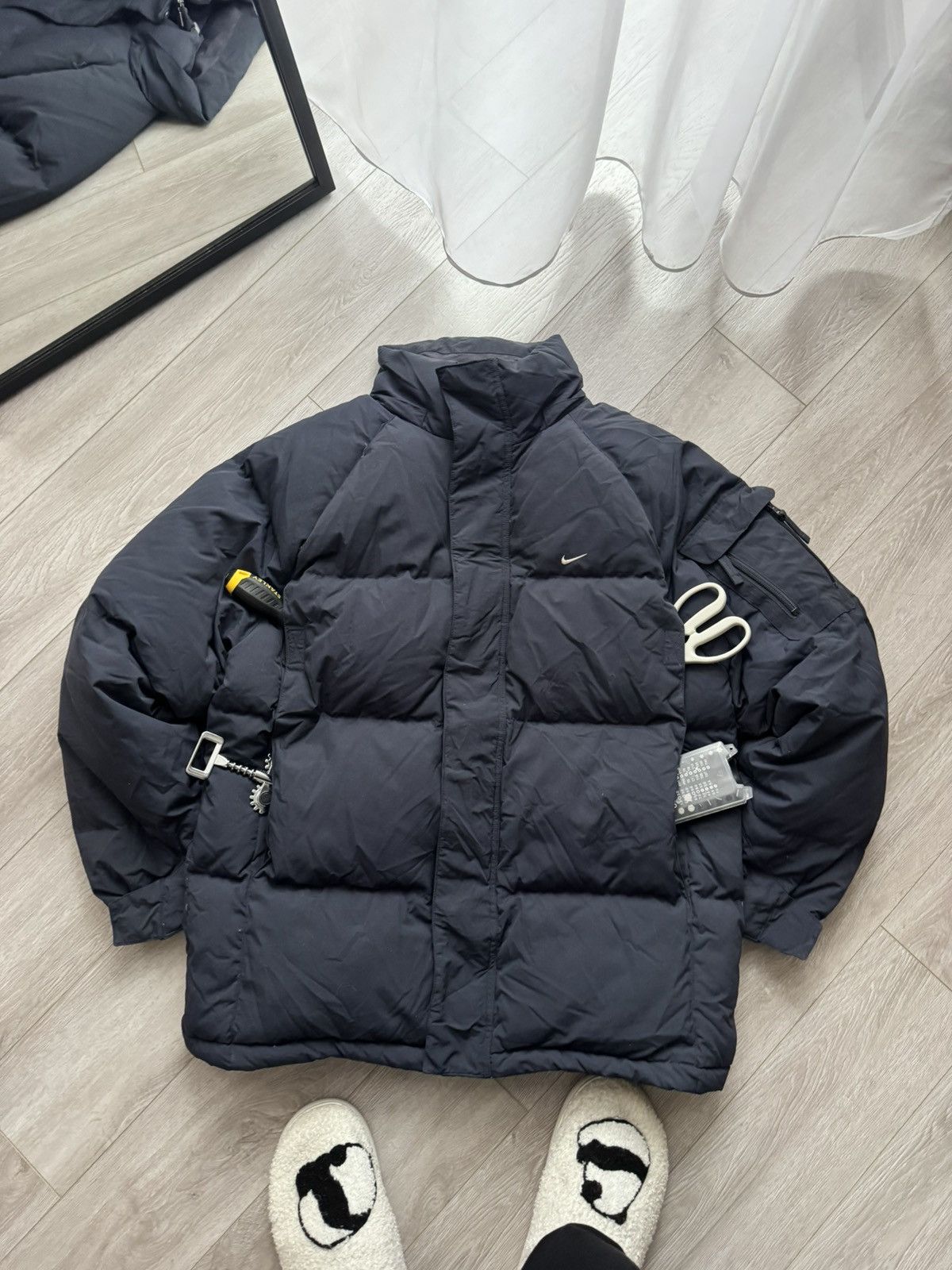 Nike Nike Vintage Puffer Ski Jacket 90s Size US S / EU 44-46 / 1 - 1 Thumbnail