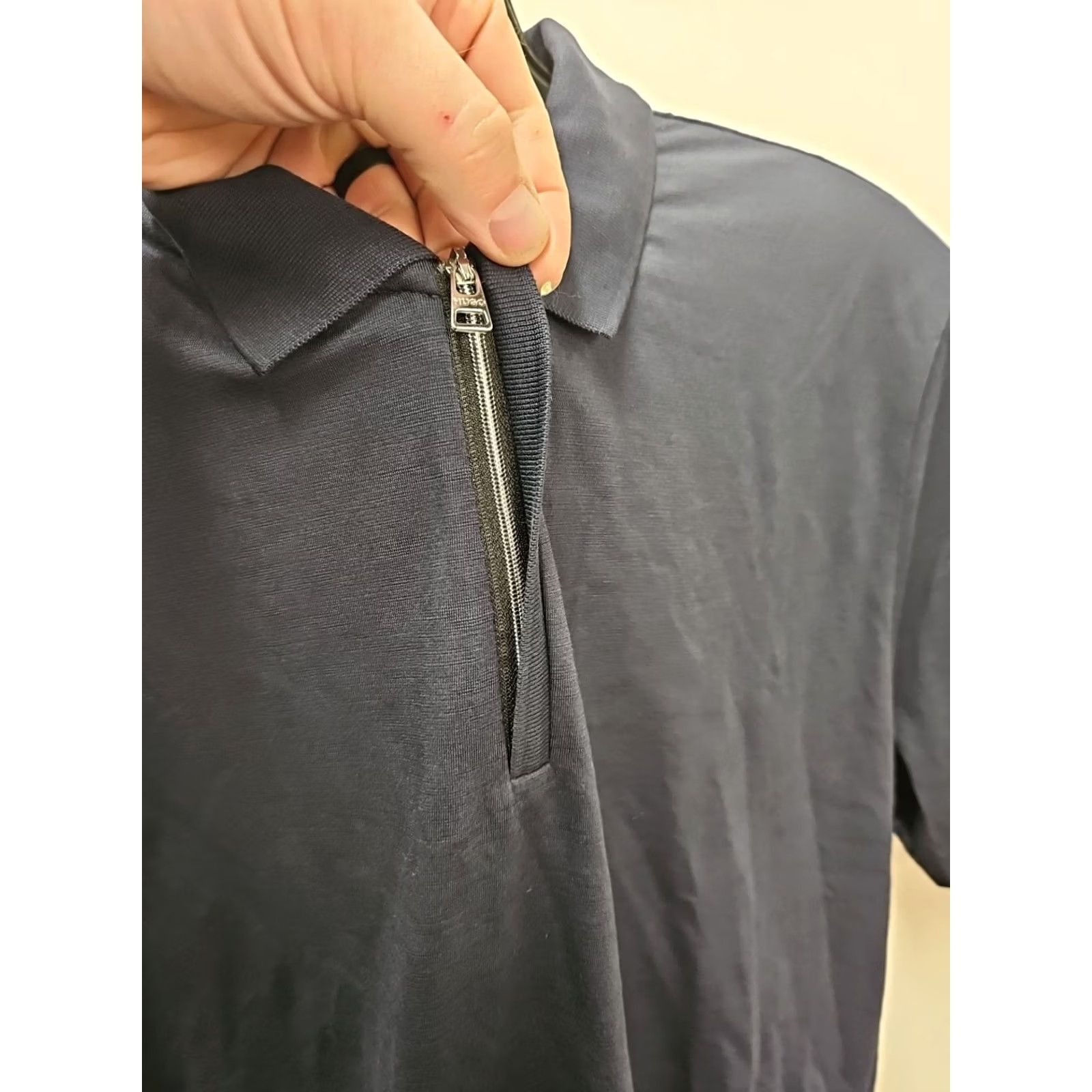 Hugo Boss HUGO BOSS Polo Shirt Dekok Mens Zip Short Sleeve Cotton Large Multicolor Size US L / EU 52-54 / 3 - 2 Thumbnail