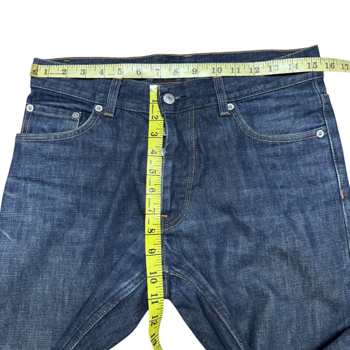 Helmut Lang Vintage Helmut Lang Raw Denim Classic Jeans Distressed Size US 31 - 19 Thumbnail