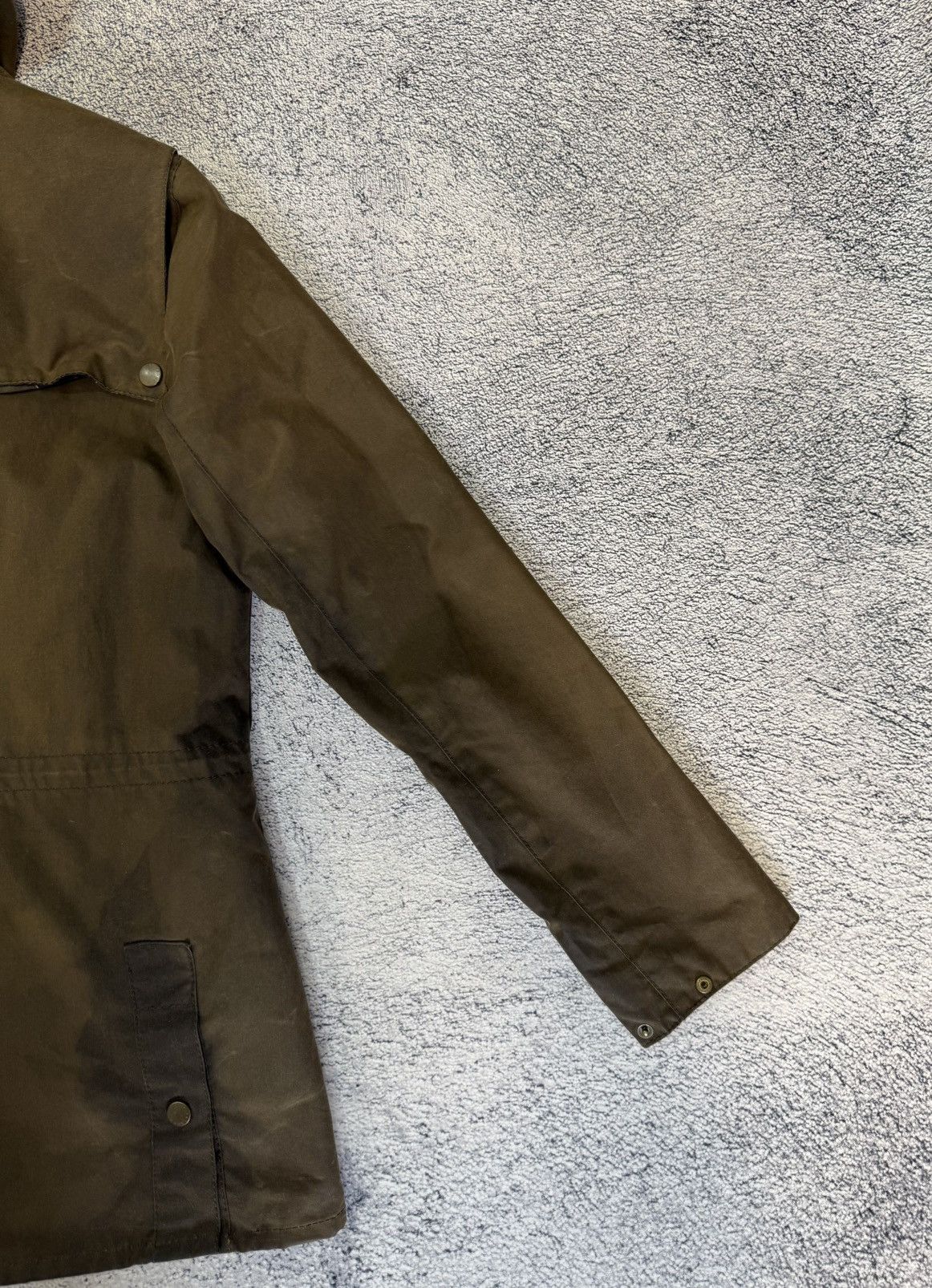 Barbour Barbour Durham Wax Jacket Women UK8 US4 Brown Hooded Vintage Size S / US 4 / IT 40 - 14 Thumbnail