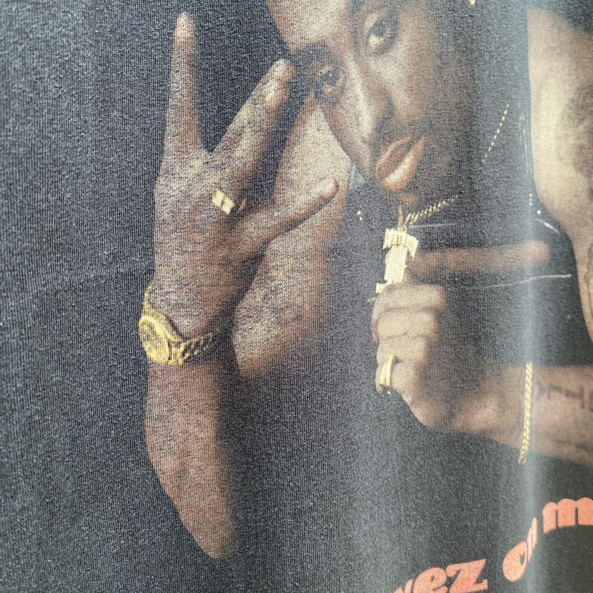 Death Row Records Thrashed Faded 2pac All Eyez On Me Death Row Records Rap Tee Size US XL / EU 56 / 4 - 3 Thumbnail