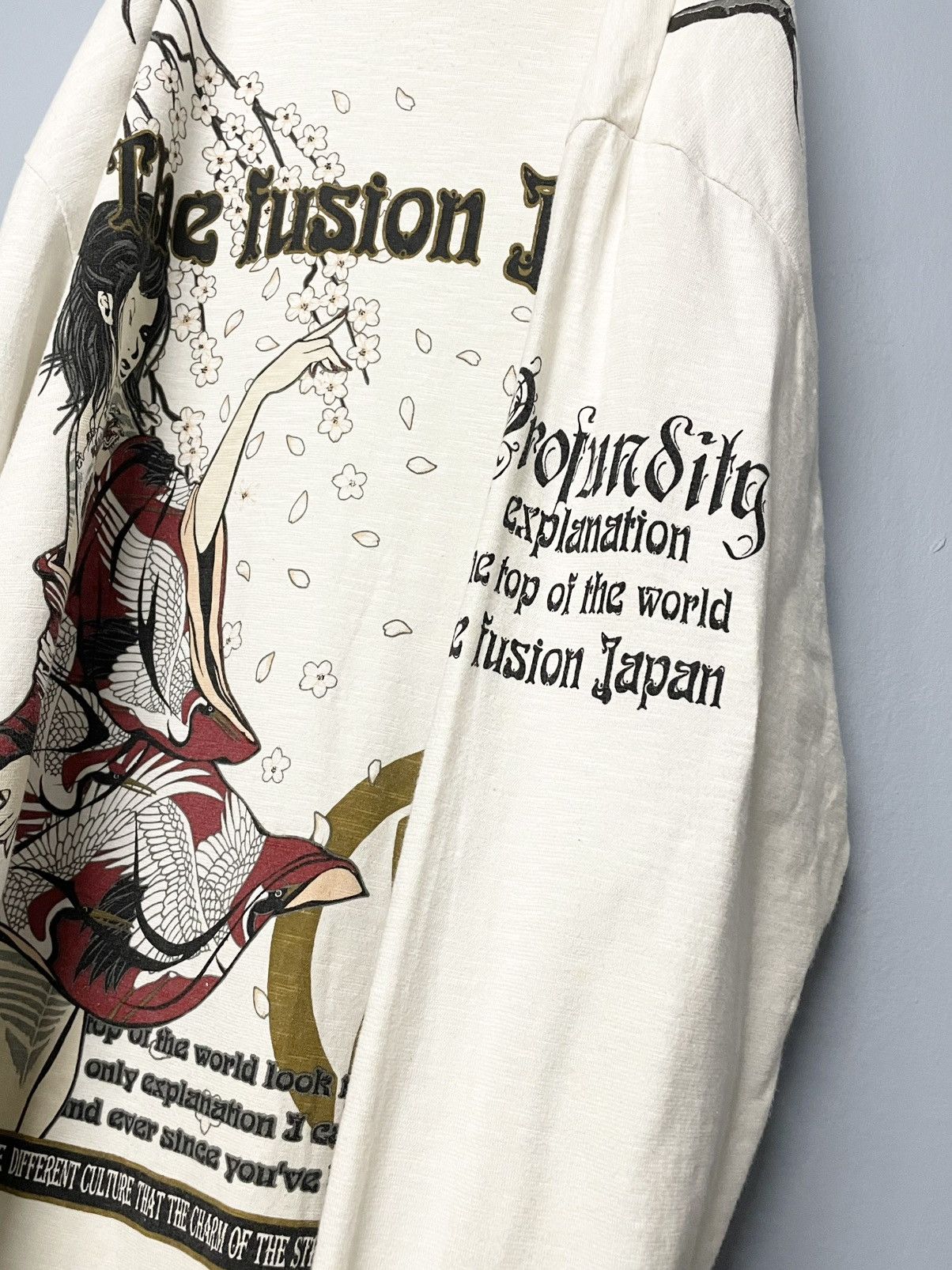Beauty Beast Vintage 1990s Japan Designer The Fusion Sukajan Longsleeve Size US XL / EU 56 / 4 - 9 Thumbnail