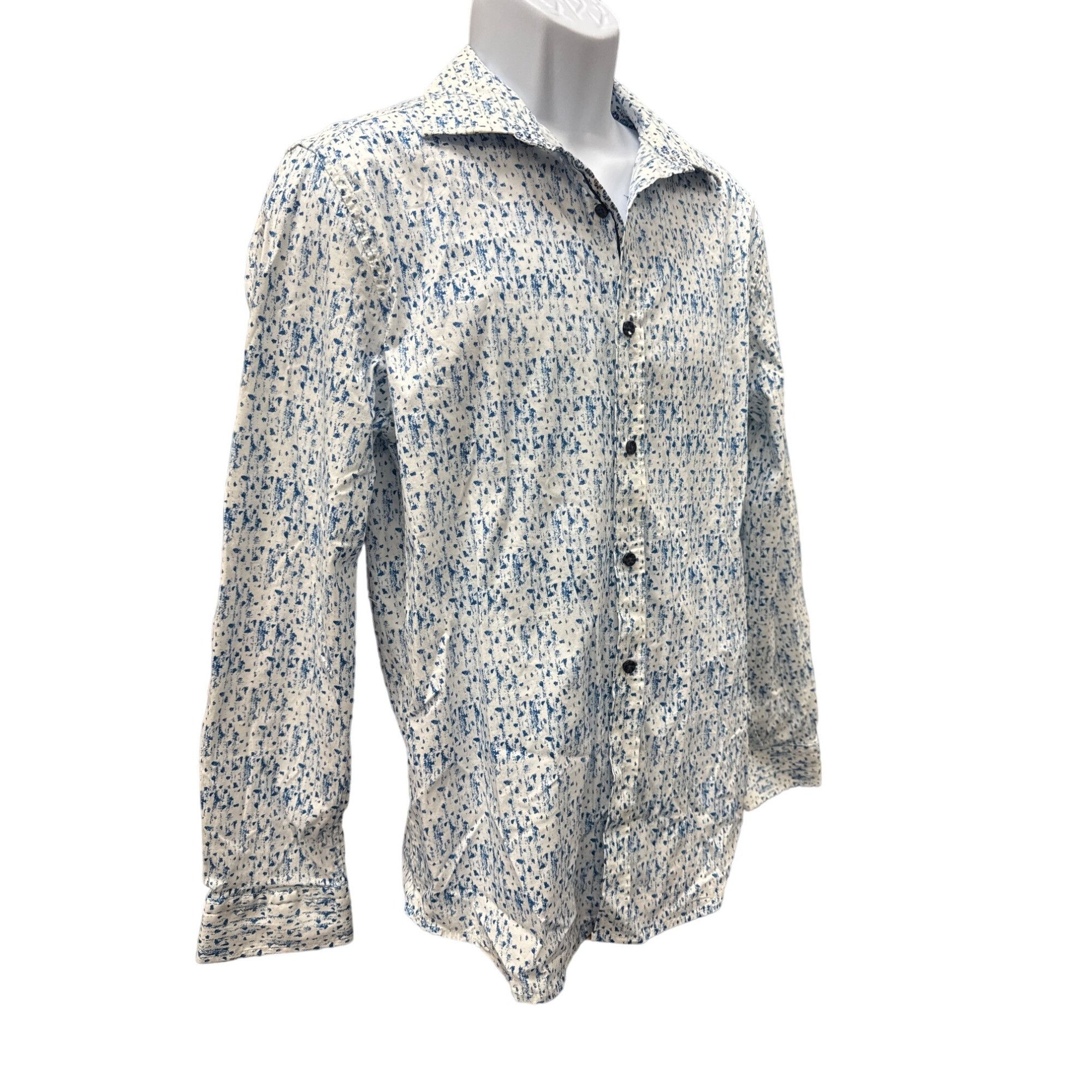 Robert Graham Robert Graham Men's Light Blue Geometric Long Sleeve XL butt Size US XL / EU 56 / 4 - 1 Thumbnail