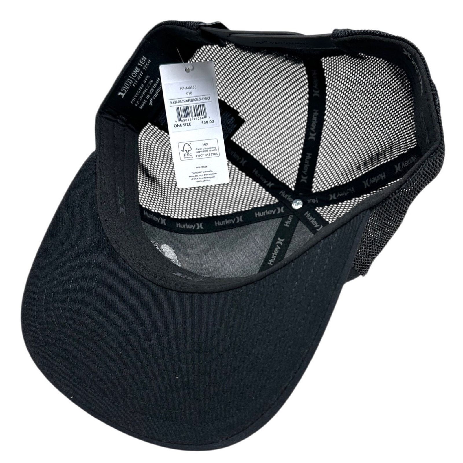 Hurley Hurley Men's Trucker Hat H2O Dri 25th Freedom of Choice Cap Size ONE SIZE - 4 Thumbnail