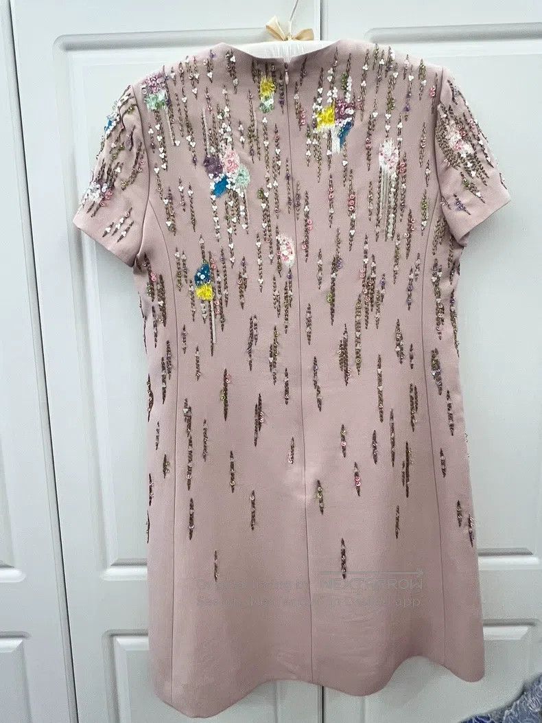 Valentino Valentino Heavy work short-sleeved dress Size L / US 10 / IT 46 - 2 Thumbnail