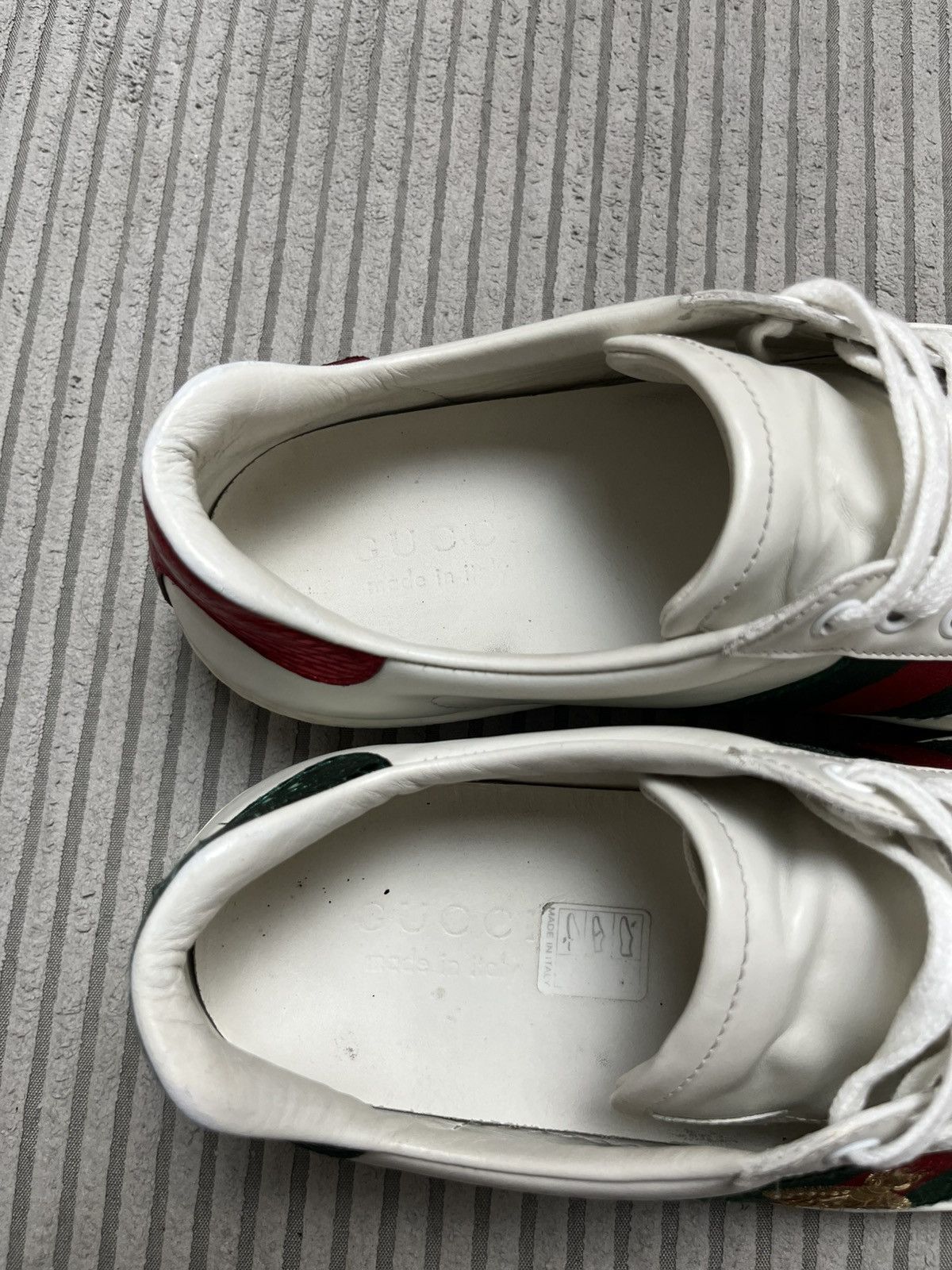 Gucci Gucci Ace Bee Leather Sneakers 00s Size US 6.5 / EU 39-40 - 11 Thumbnail