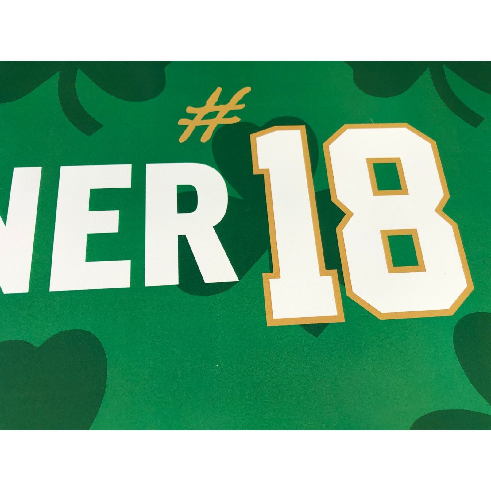 NBA Boston Celtics Banner 18 Poster 2024 World Champions Size ONE SIZE - 2 Thumbnail