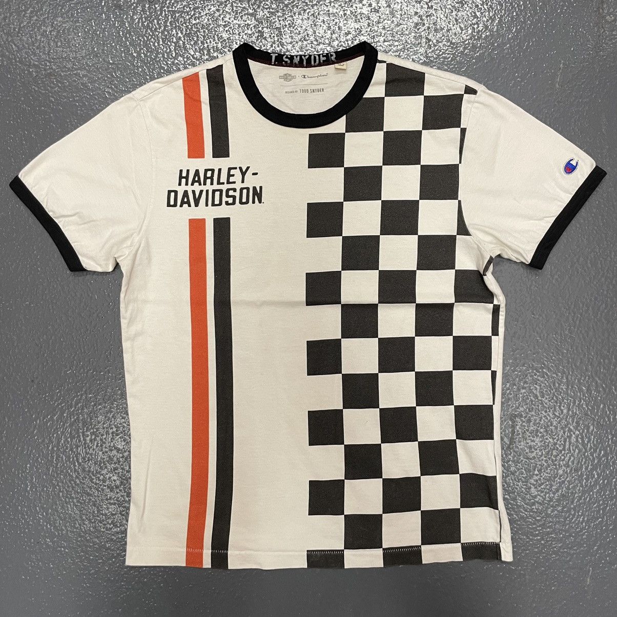 Harley Davidson T-shirt Checkered Racing
