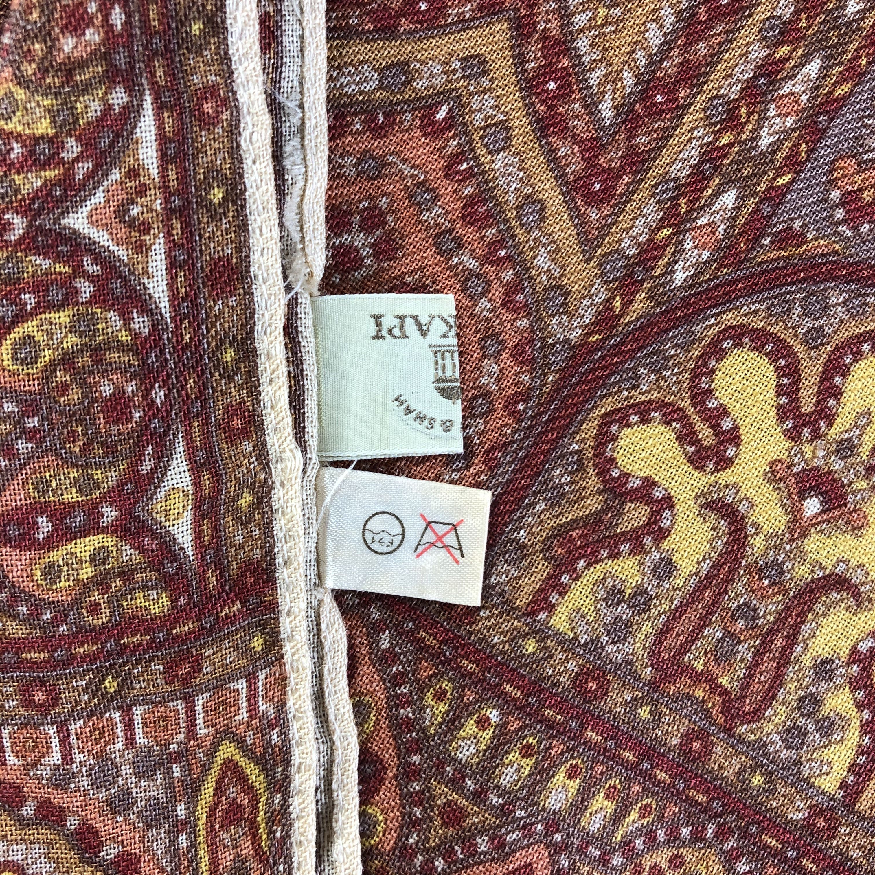 Vintage Vintage Topkapi Silk Scarf Size ONE SIZE - 6 Thumbnail