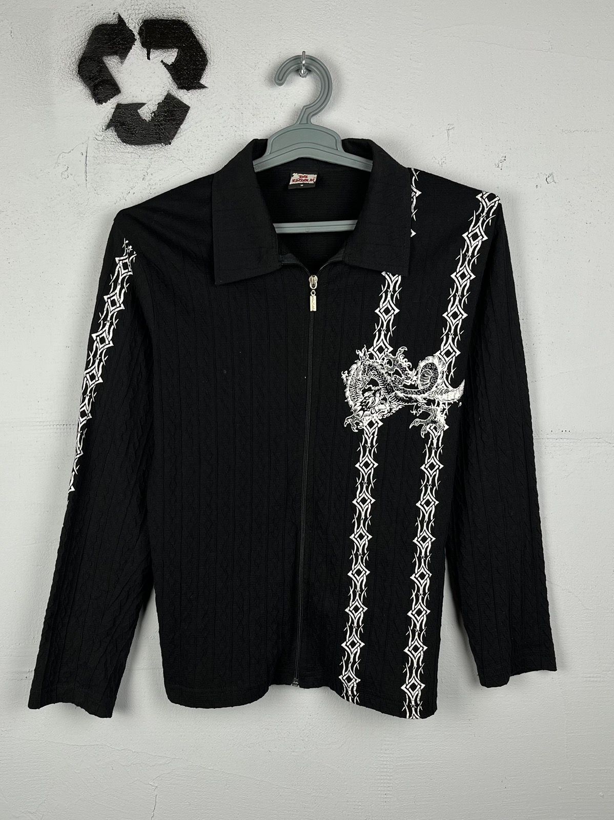 Pre-owned Avant Garde Yohji Yamamoto Style  Dragon Shirt In Black