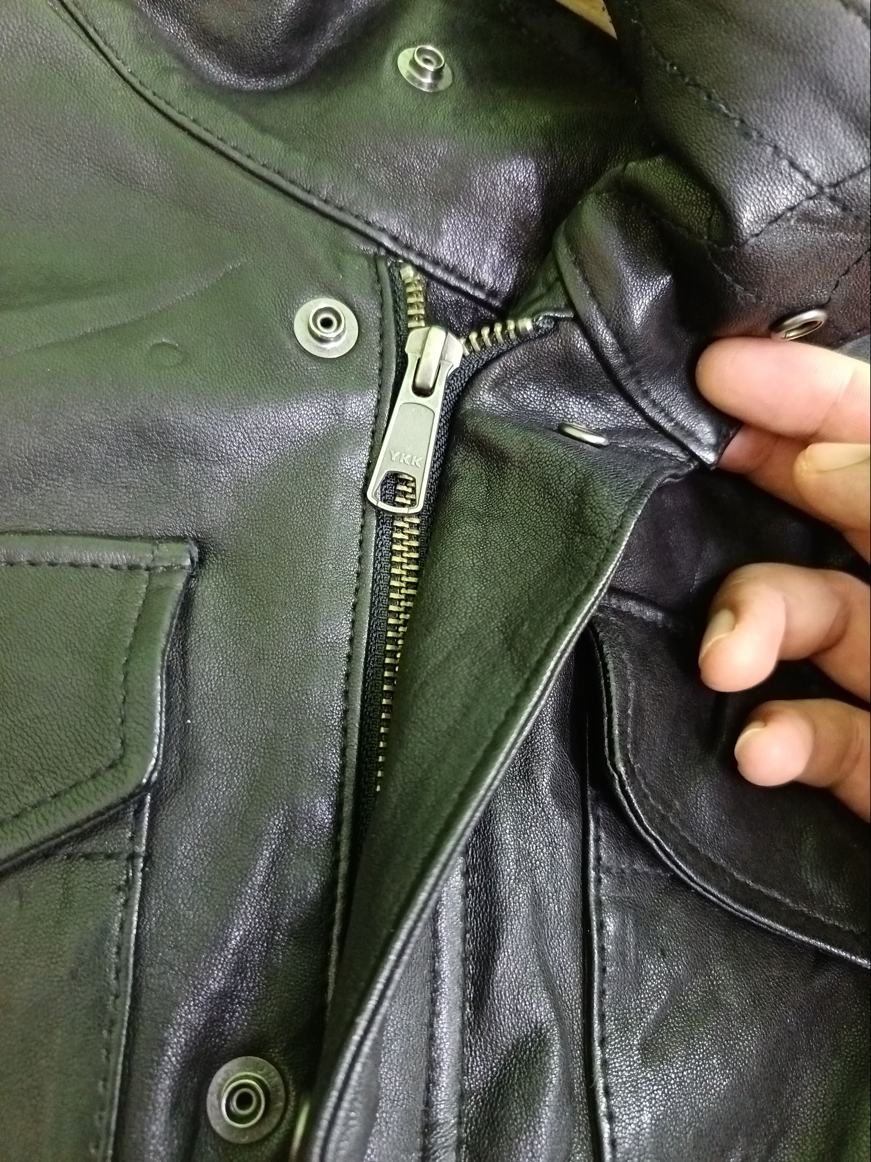 Japanese Brand 2000's Rattle Trap Black Coated Biker Jacket Size US M / EU 48-50 / 2 - 7 Thumbnail