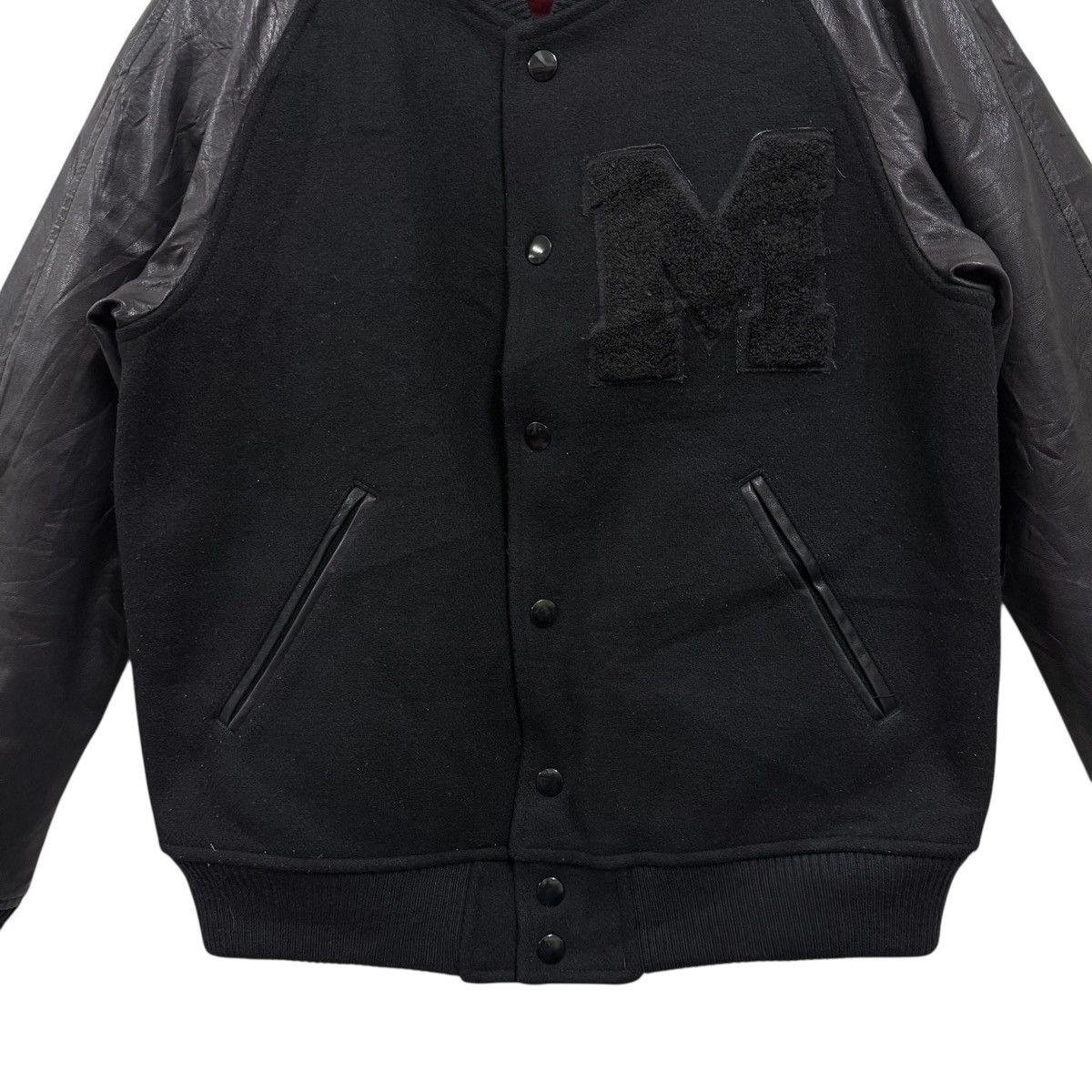 Maison MIHARA YASUHIRO Mihara Yasuhiro Reversible Varsity Jacket Wool + Horse Hide Size US L / EU 52-54 / 3 - 6 Thumbnail