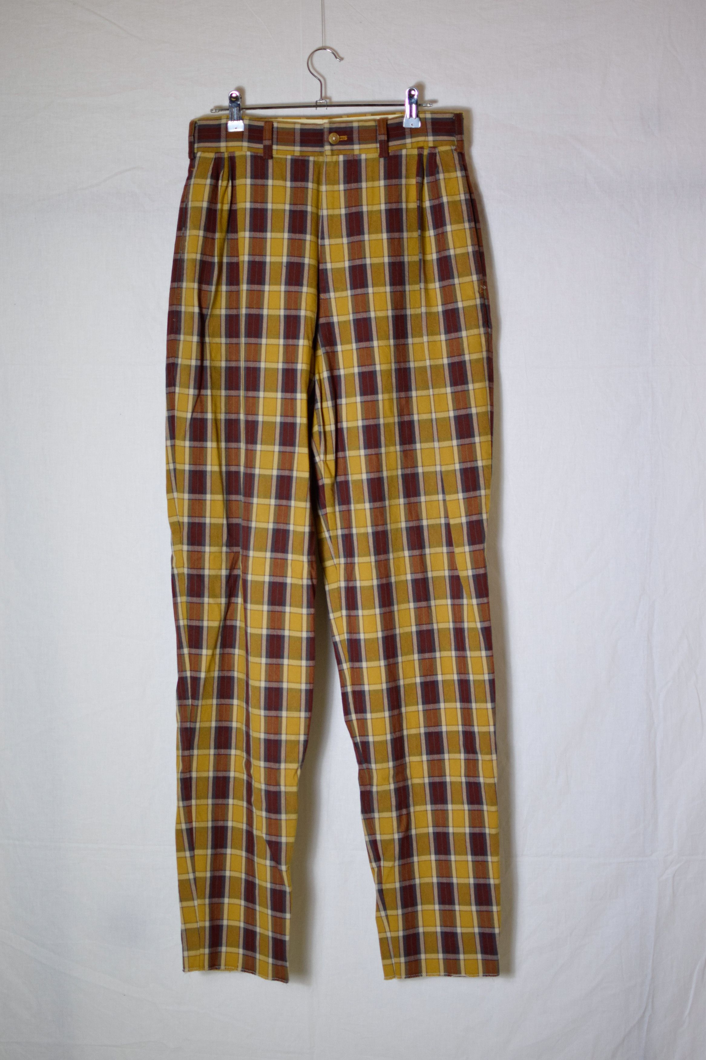 Yohji Yamamoto YYPH SS89 Archive Plaid Pants Size US 30 / EU 46 - 2 Thumbnail