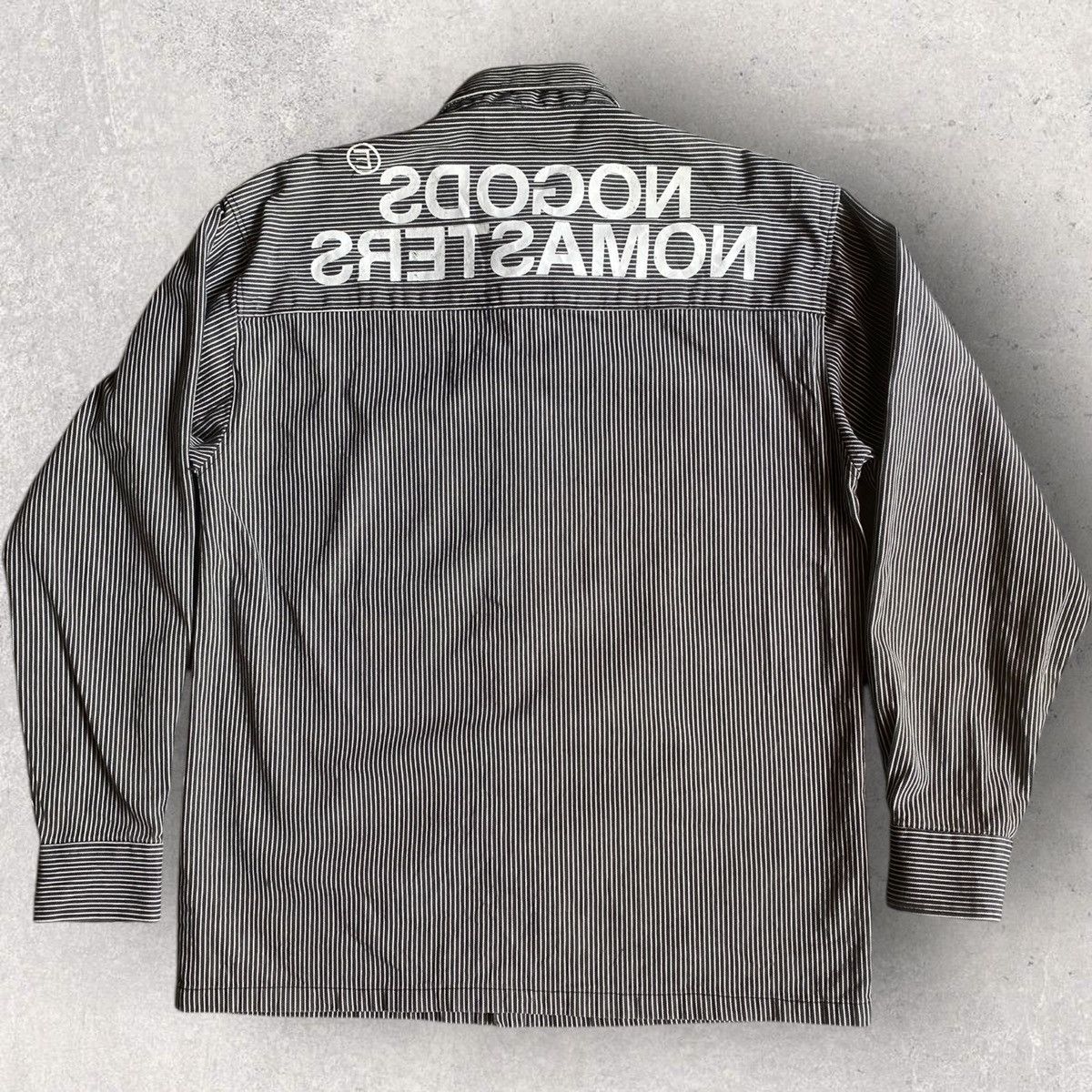 Neighborhood Vintage 2002 No God No Master Hickory Shirt Jacket Size US L / EU 52-54 / 3 - 2 Thumbnail