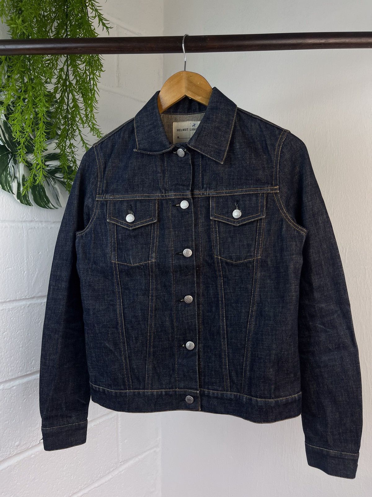 Helmut Lang 90s Helmut Lang Indigo Blue Denim Jacket Size US S / EU 44-46 / 1 - 3 Thumbnail