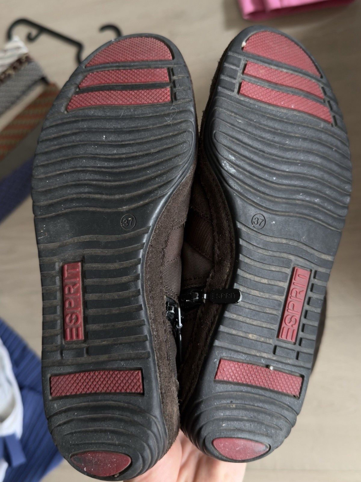 Esprit Vintage Esprit Suede Womens Boxer Moto High Trainers y2k Size US 7 / IT 37 - 17 Thumbnail