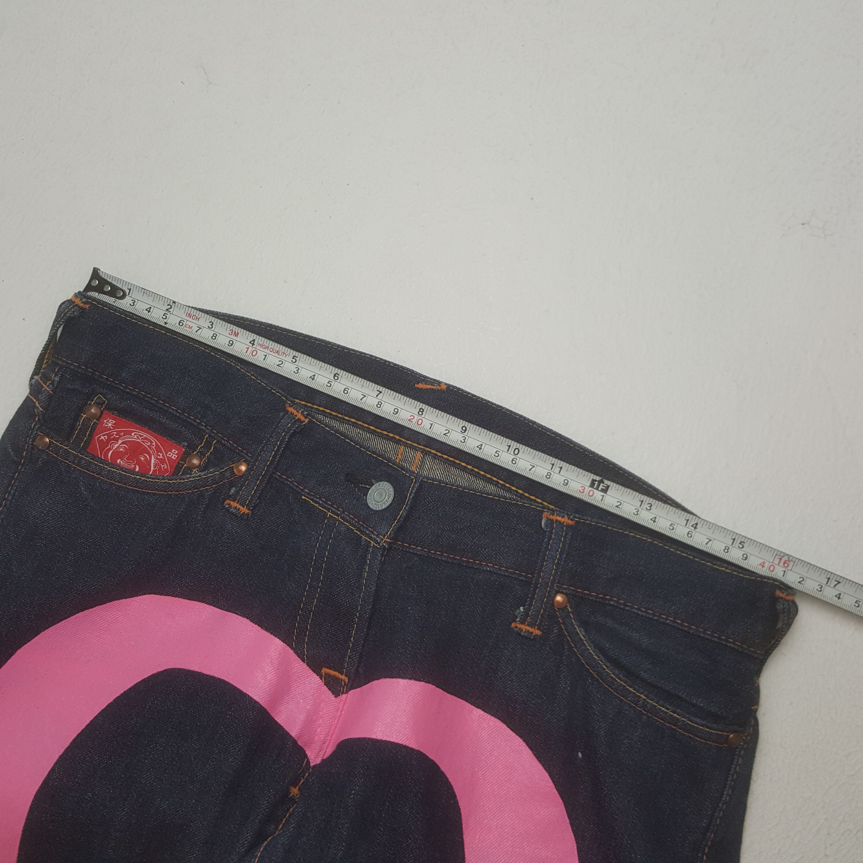 Evisu Vintage Evisu Japanese Brand Daicock Pink Art Custom Jeans Size 32" / US 10 / IT 46 - 9 Thumbnail