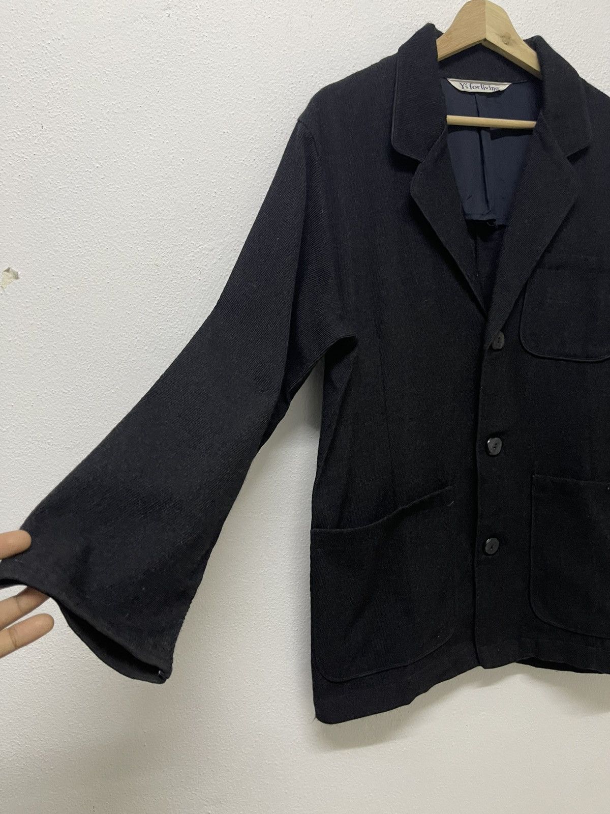 Yohji Yamamoto 1990 YOHJI YAMAMOTO Y’S FOR LIVING DOUBLE BREAST WOOL JACKET Size US M / EU 48-50 / 2 - 3 Thumbnail